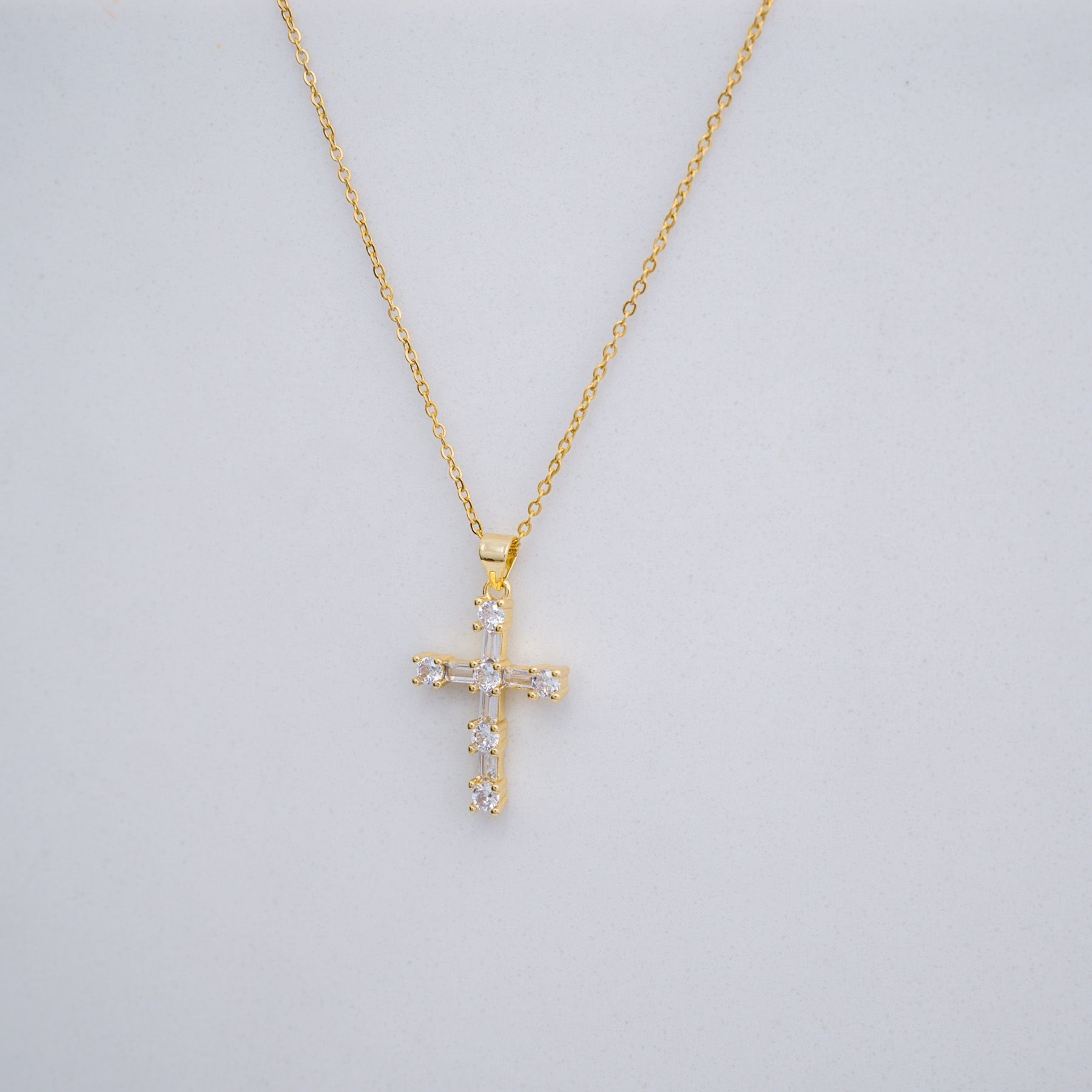 CROSS NECKLACE - GOLD ' - ' CROSSES