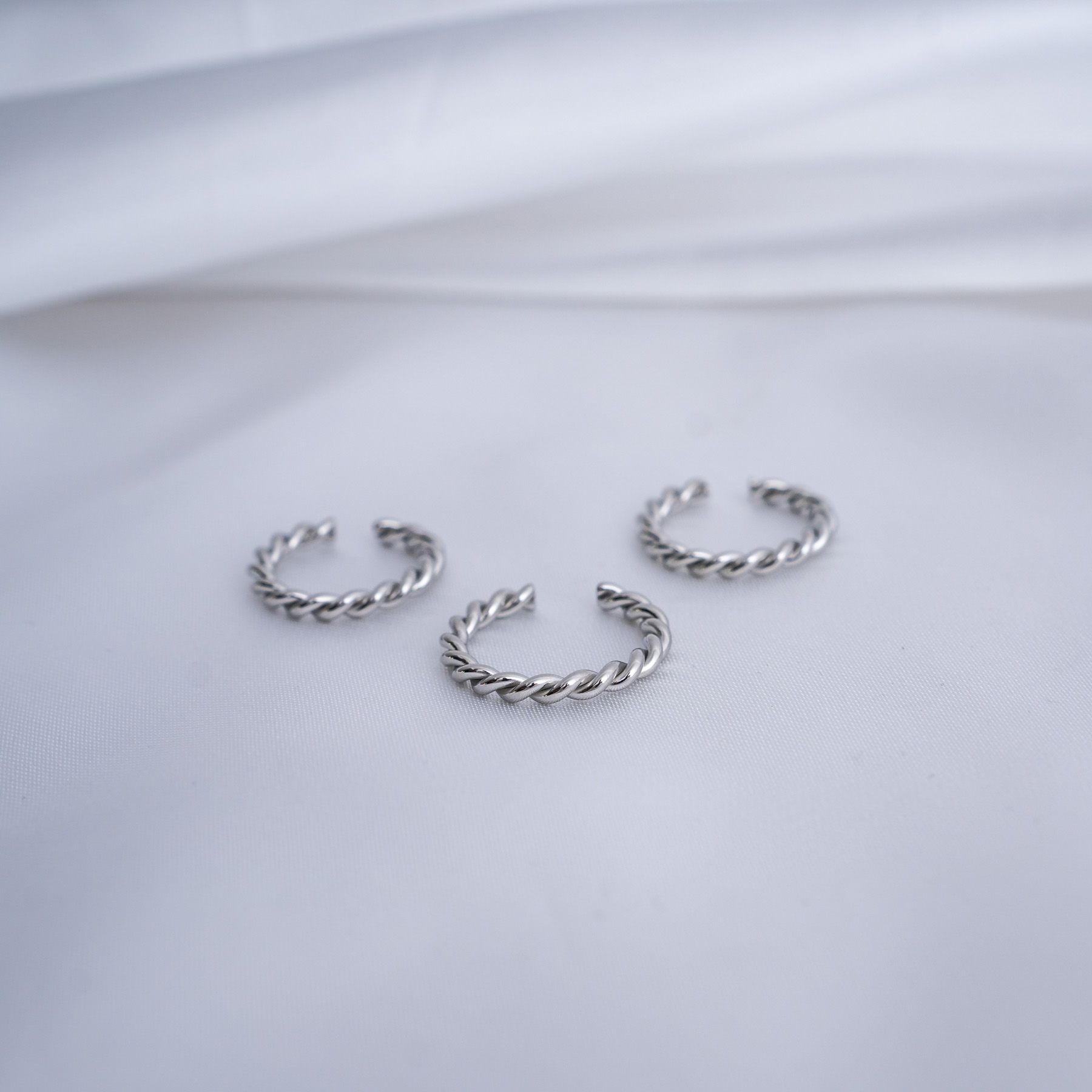 PLEXOUDES TRIPLE RING SET - SILVER ' - ' RINGS