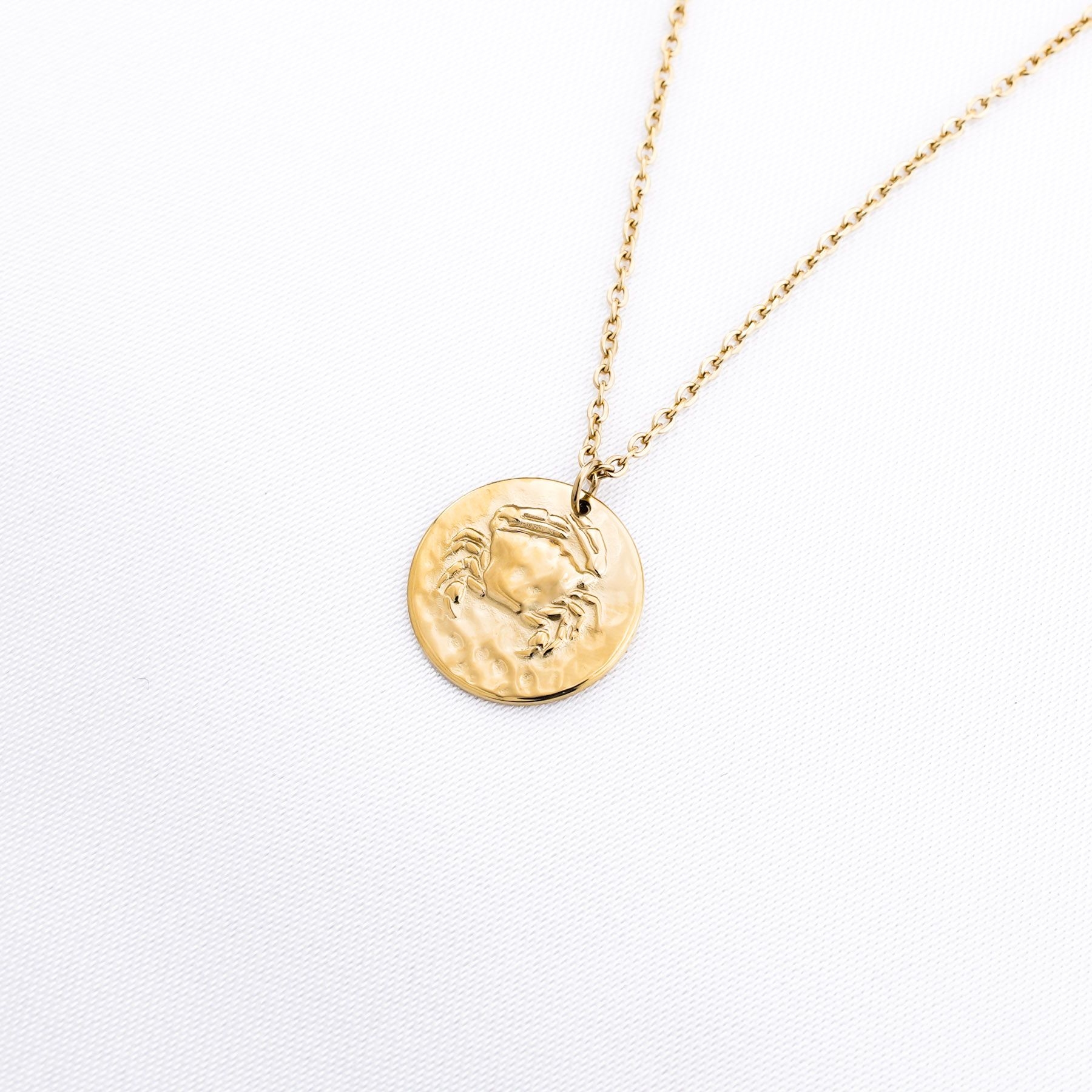 ZODIAC SIGN NECKLACE - ΚΑΡΚΙΝΟΣ  ΧΡΥΣΟ ' - ' ZODIAC