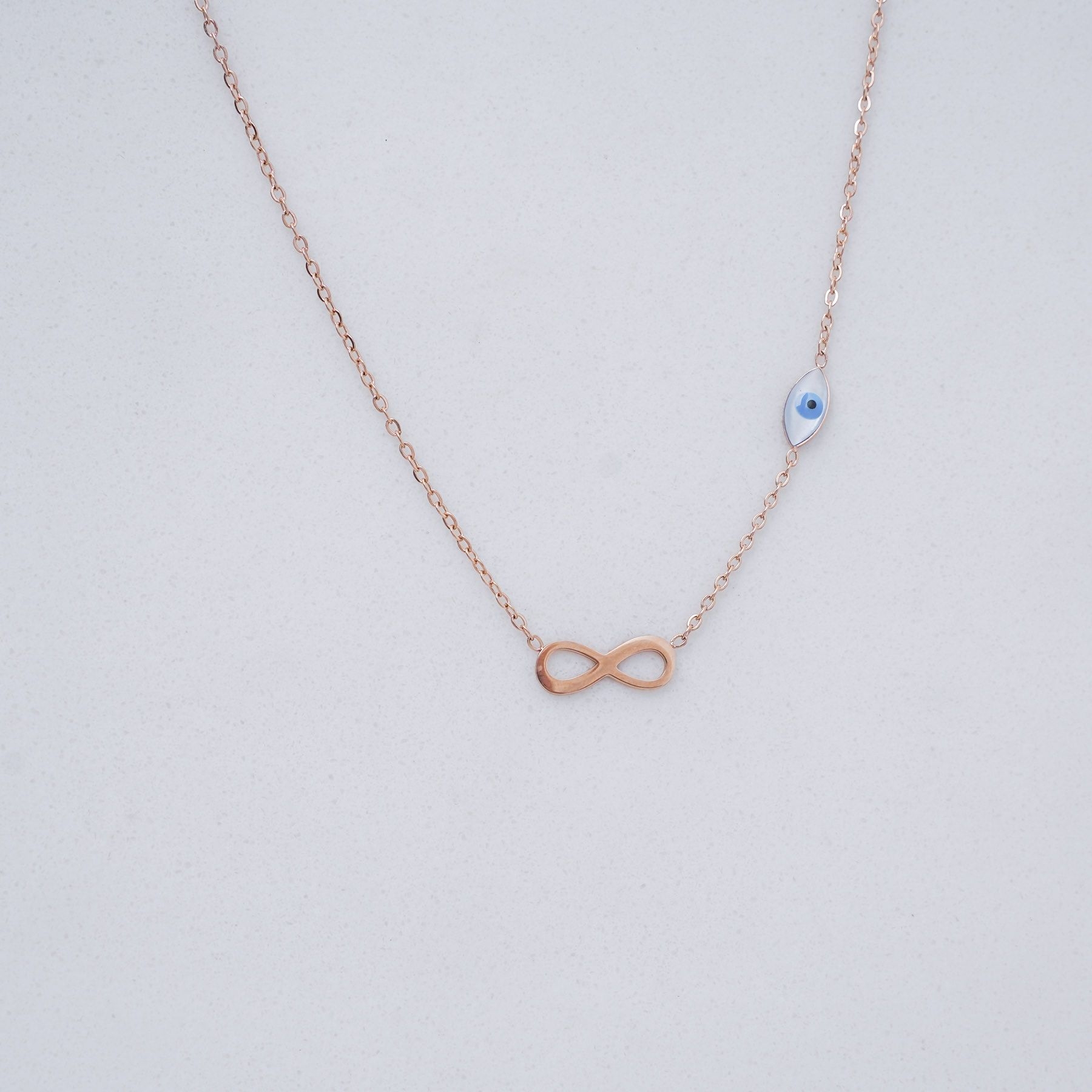 INFINITELY NECKLACE - ROSE GOLD ' - ' PENDANTS