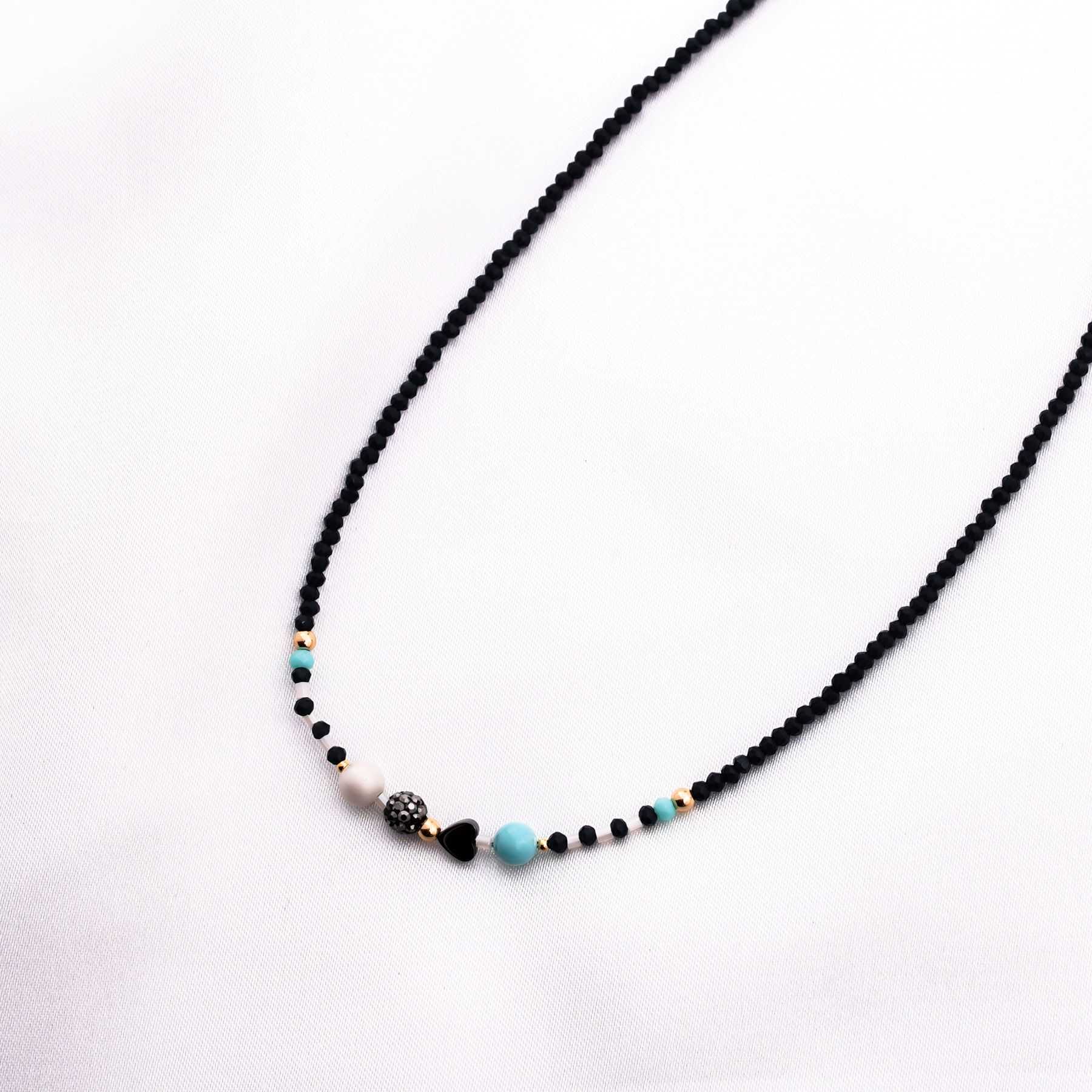 LAURA NECKLACE - BLUE & GOLD