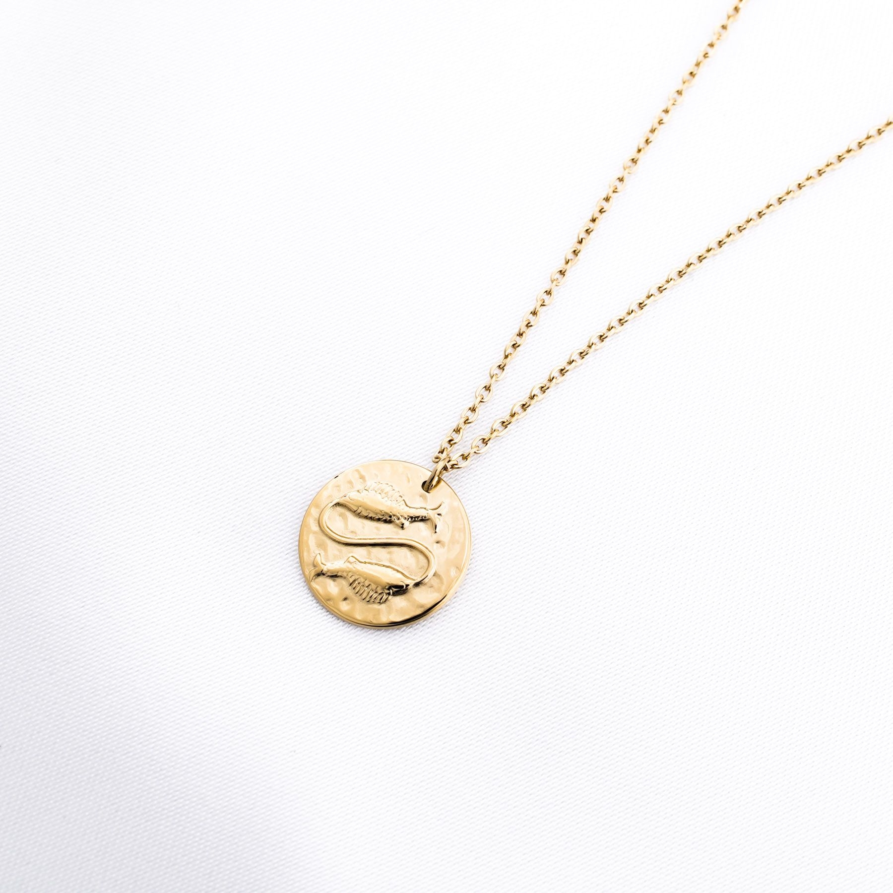 ZODIAC SIGN NECKLACE - ΙΧΘΥΣ ΧΡΥΣΟ ' - ' ZODIAC