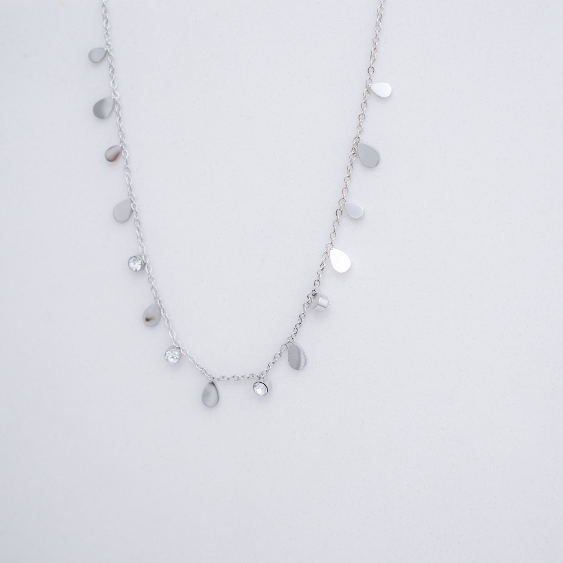 BRITTANY NECKLACE - SILVER ' - ' PENDANTS