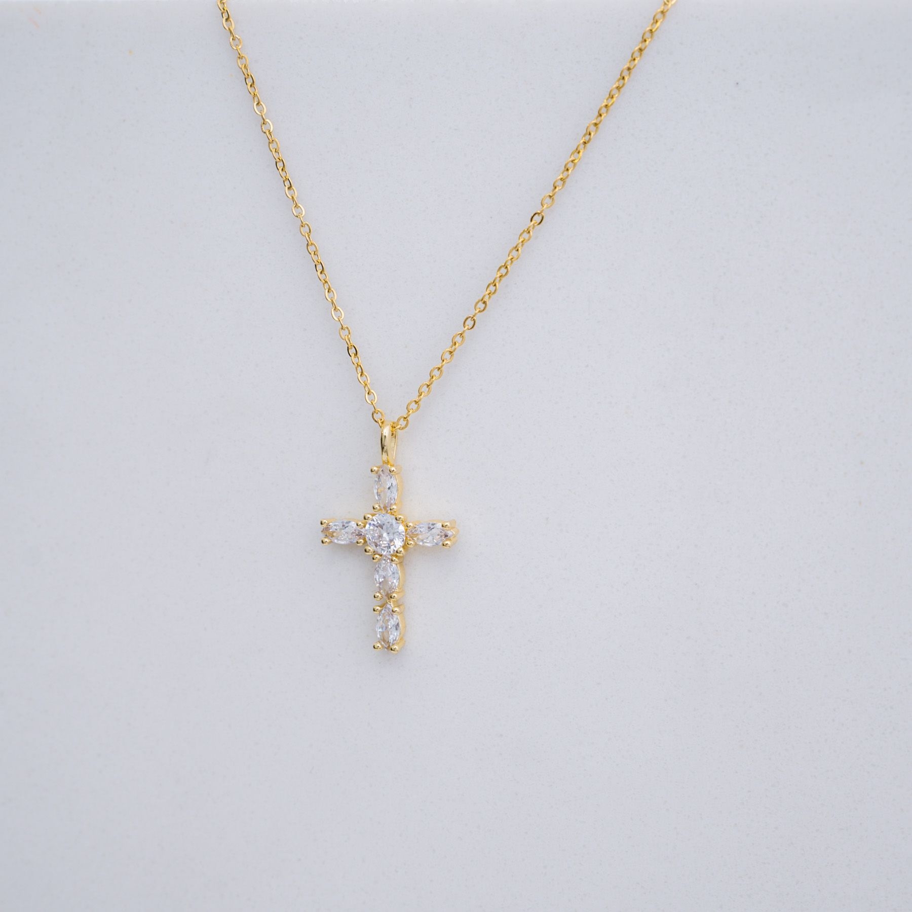 CROSS NECKLACE - GOLD ' - ' CROSSES