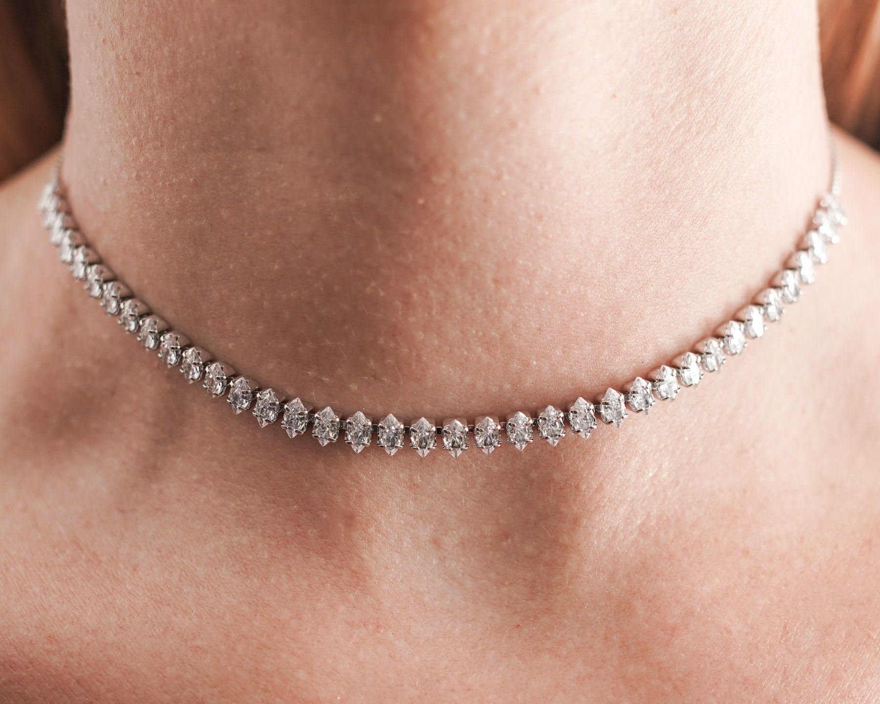 DALEYZA CHOKER NECKLACE - SILVER ' - ' CHOKER