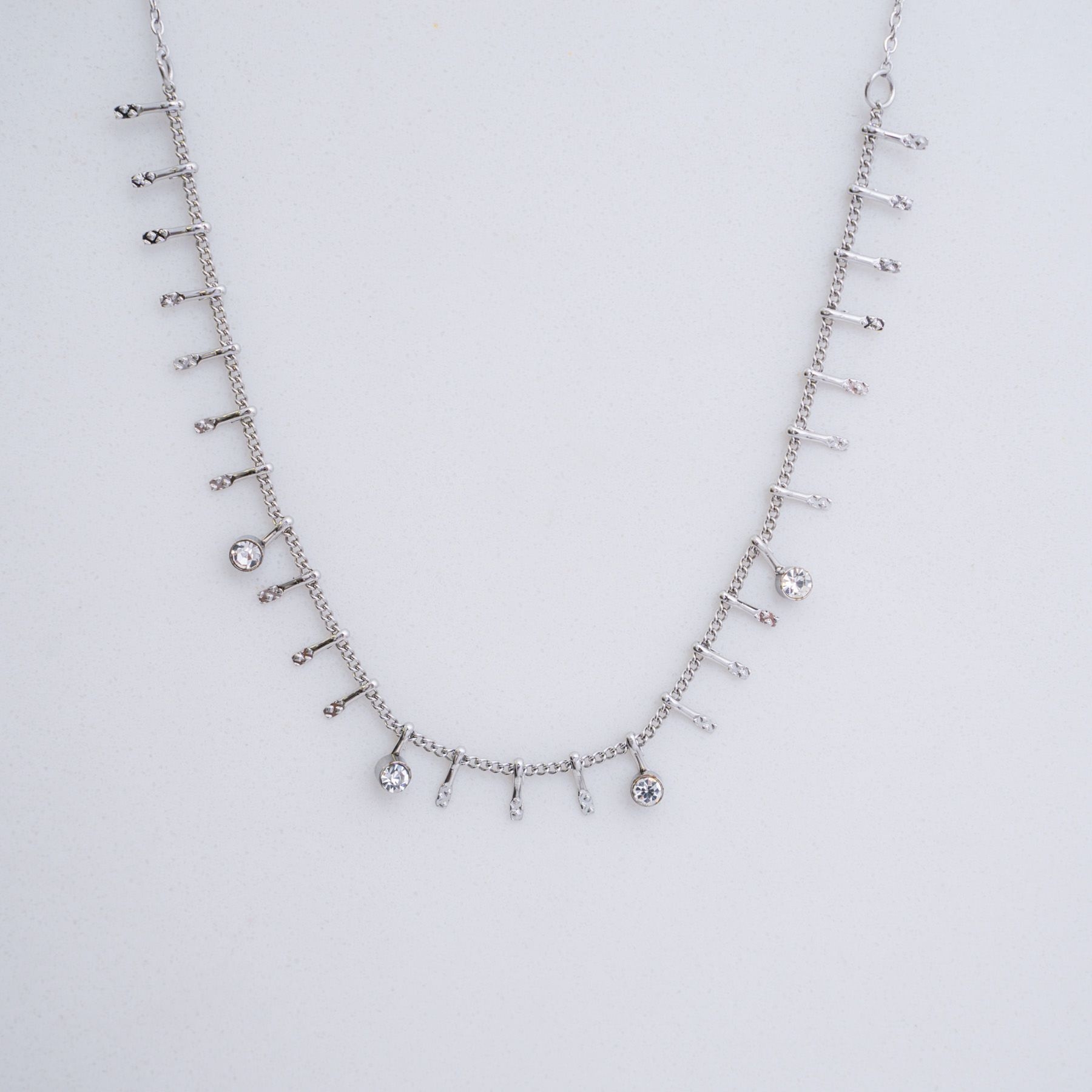 ELLIETTE NECKLACE - SILVER ' - ' PENDANTS