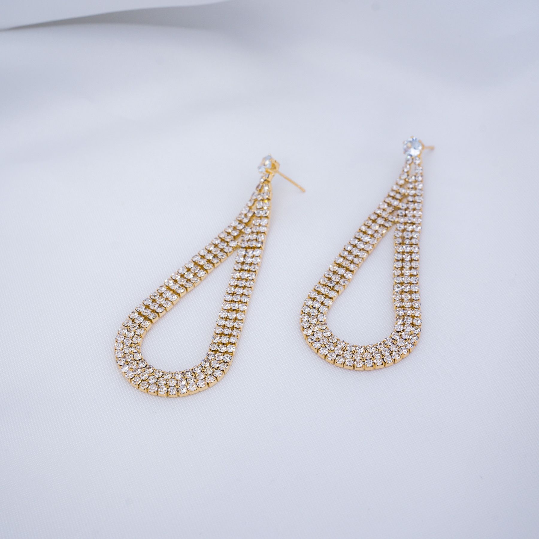 SABRINA EARRINGS - GOLD ' - ' HANGING