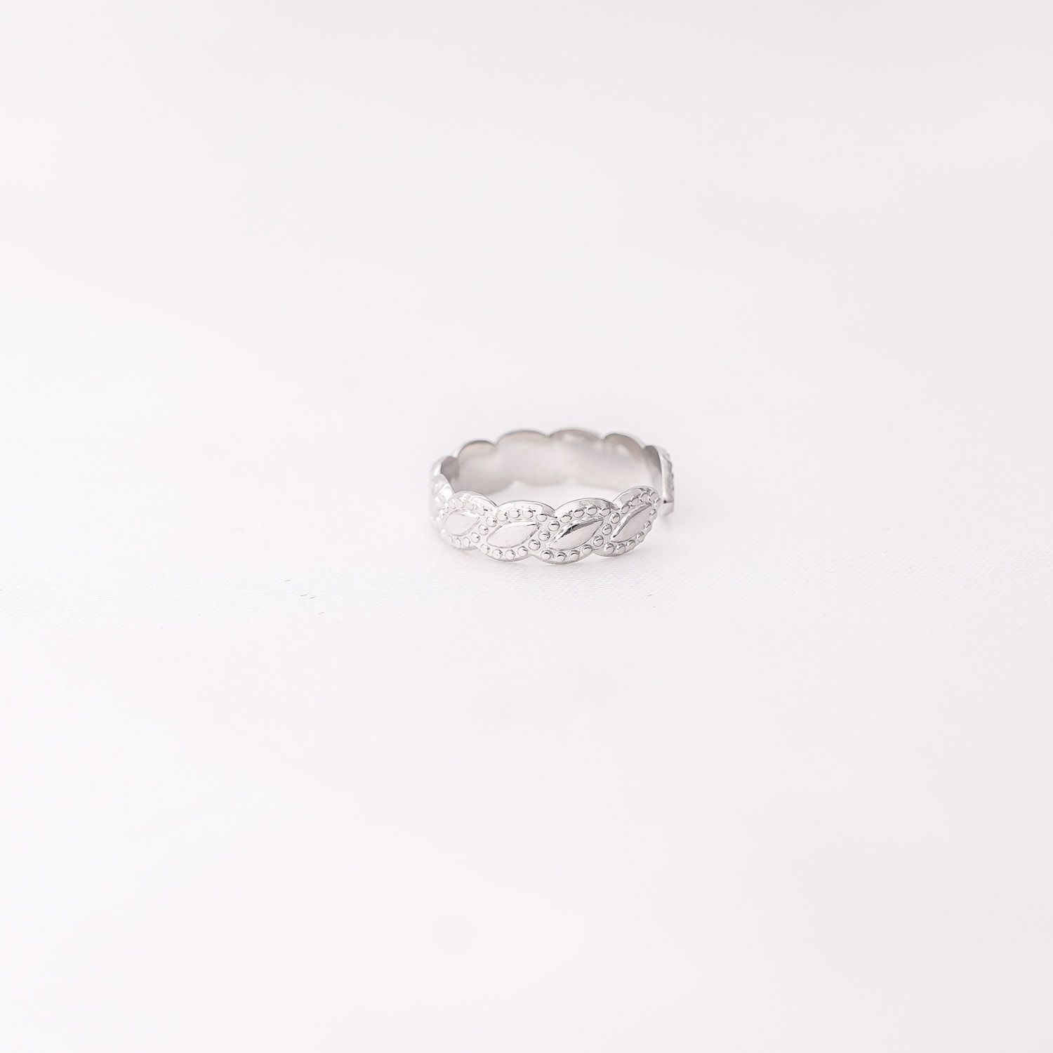 BRAID RING - SILVER ' - ' RINGS
