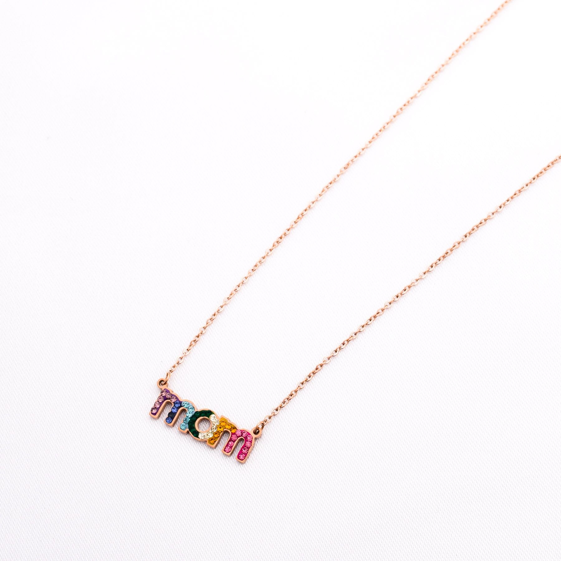 MOM NECKLACE - ROSE GOLD  ' - ' MOTHER