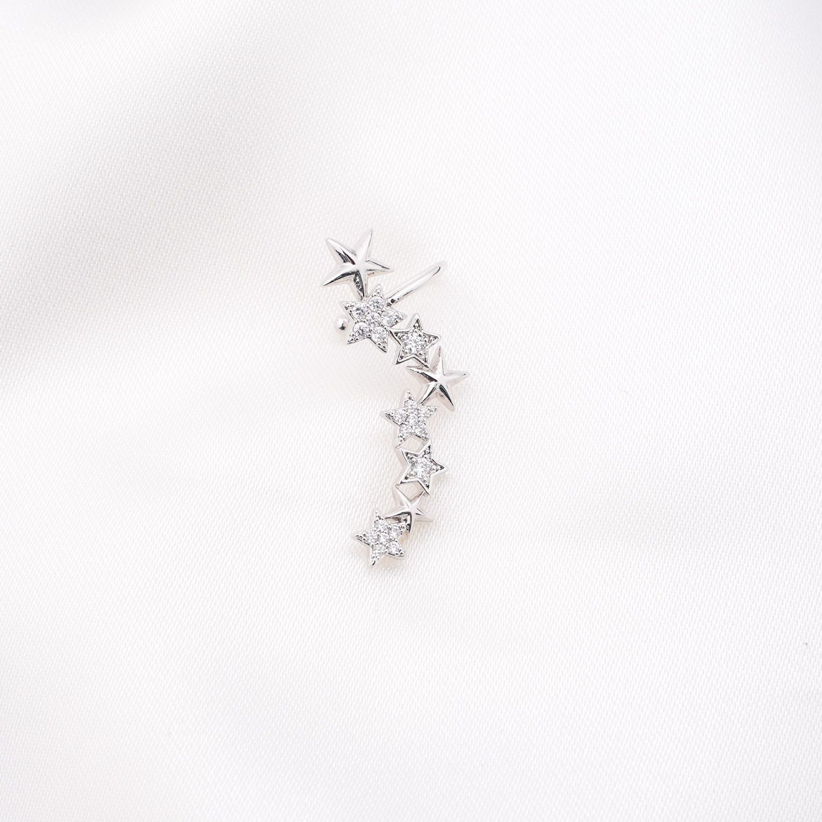 AITNE CLIMBER EARRING - SILVER ' - ' CLIMBERS