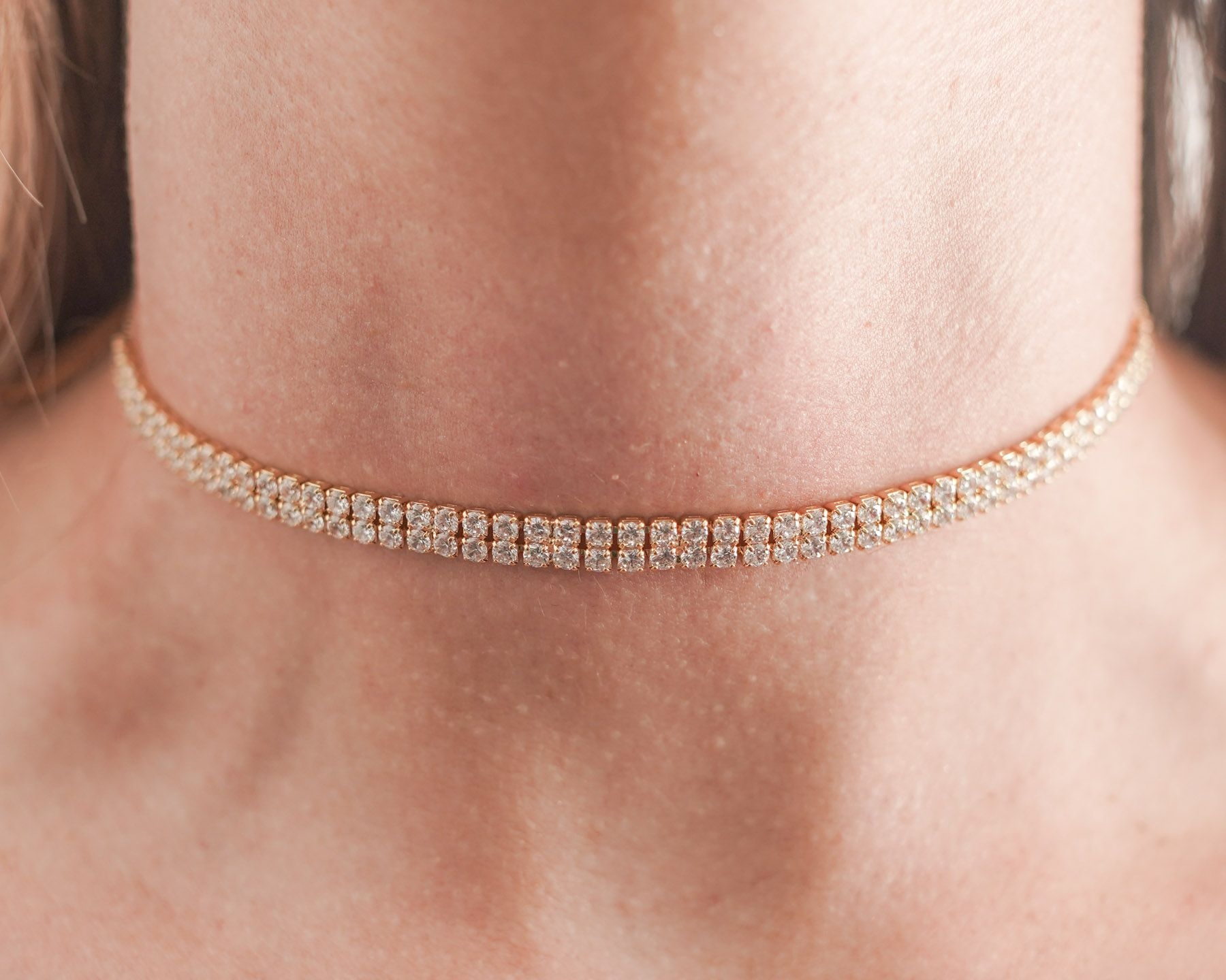 VALENCIA CHOKER NECKLACE - GOLD ' - ' CHOKER