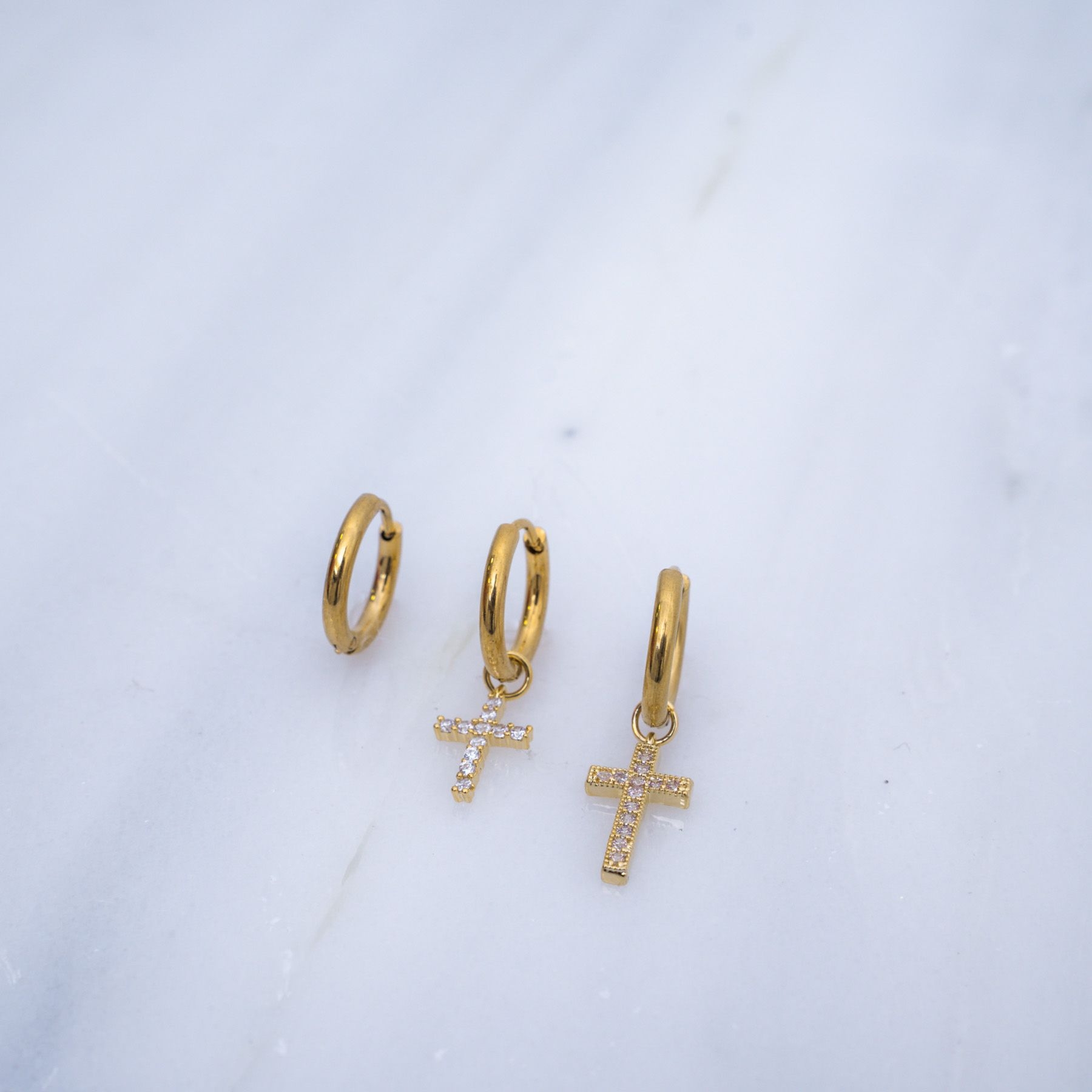 JANE TRIPLE EARRING SET - GOLD  ' - ' SET