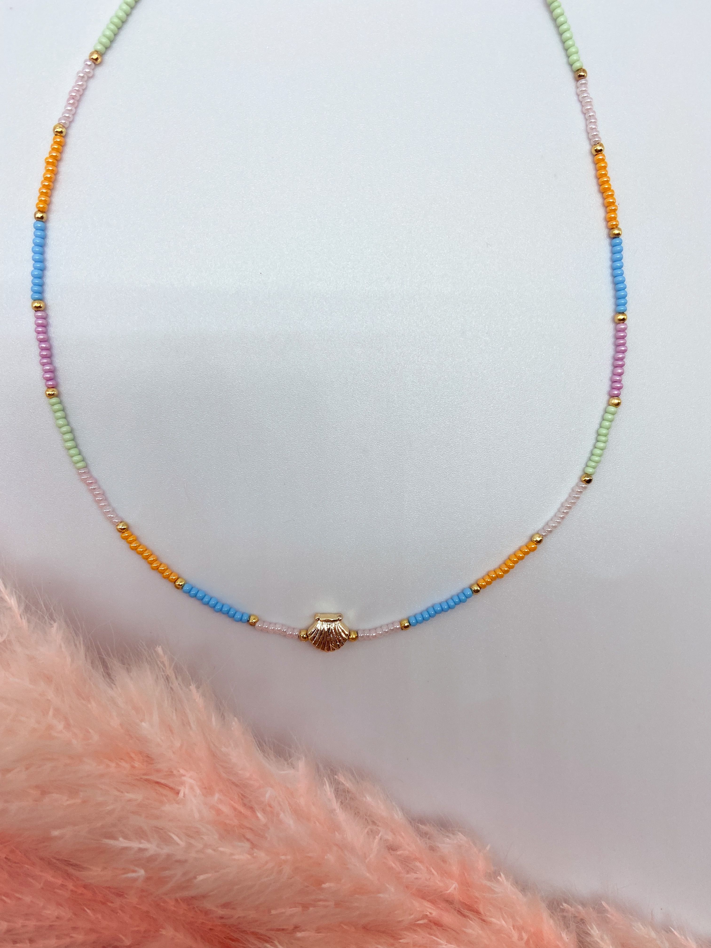 STARFISH NECKLACE - COLOURFUL  ' - ' ΜΕ ΧΑΝΤΡΕΣ