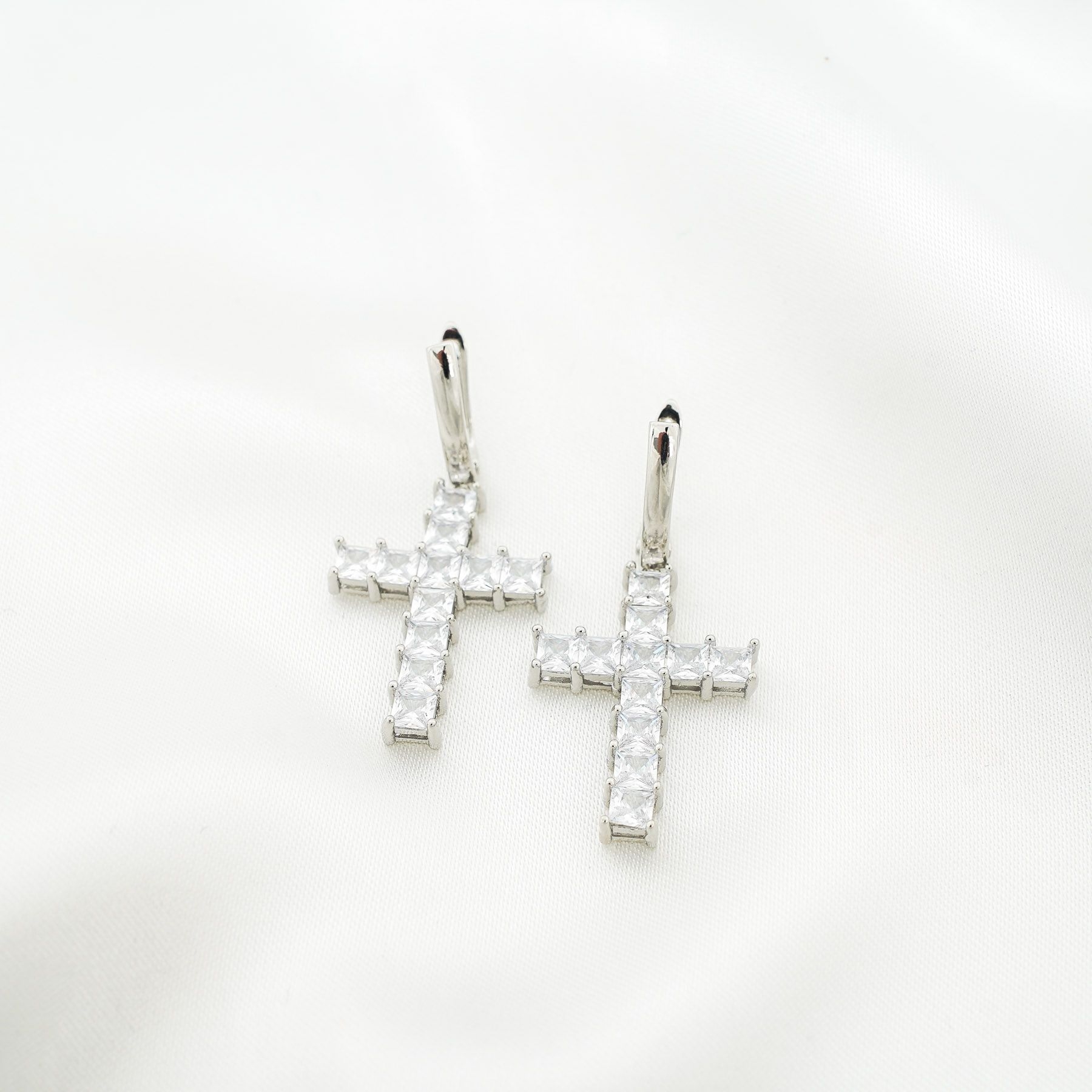 CELESTE EARRINGS - SILVER ' - ' ΚΡΕΜΑΣΤΑ