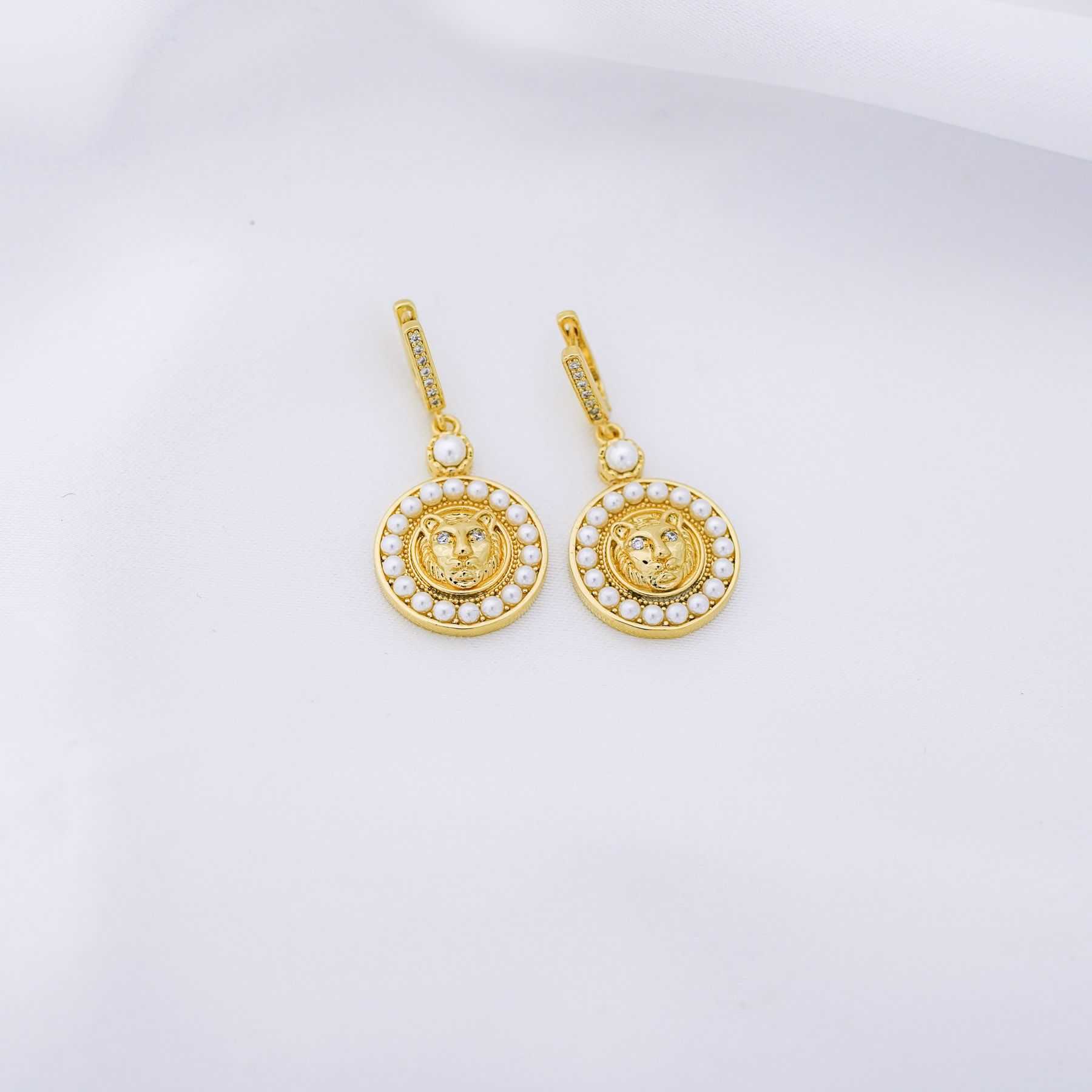 KING OF THE JUNGLE EARRINGS - GOLD