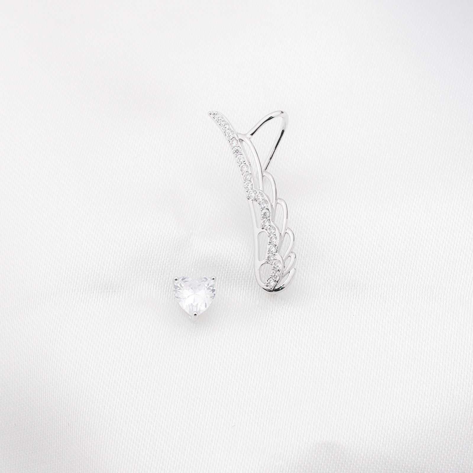 ANGELS WINGS CLIMBER EARRING - SILVER