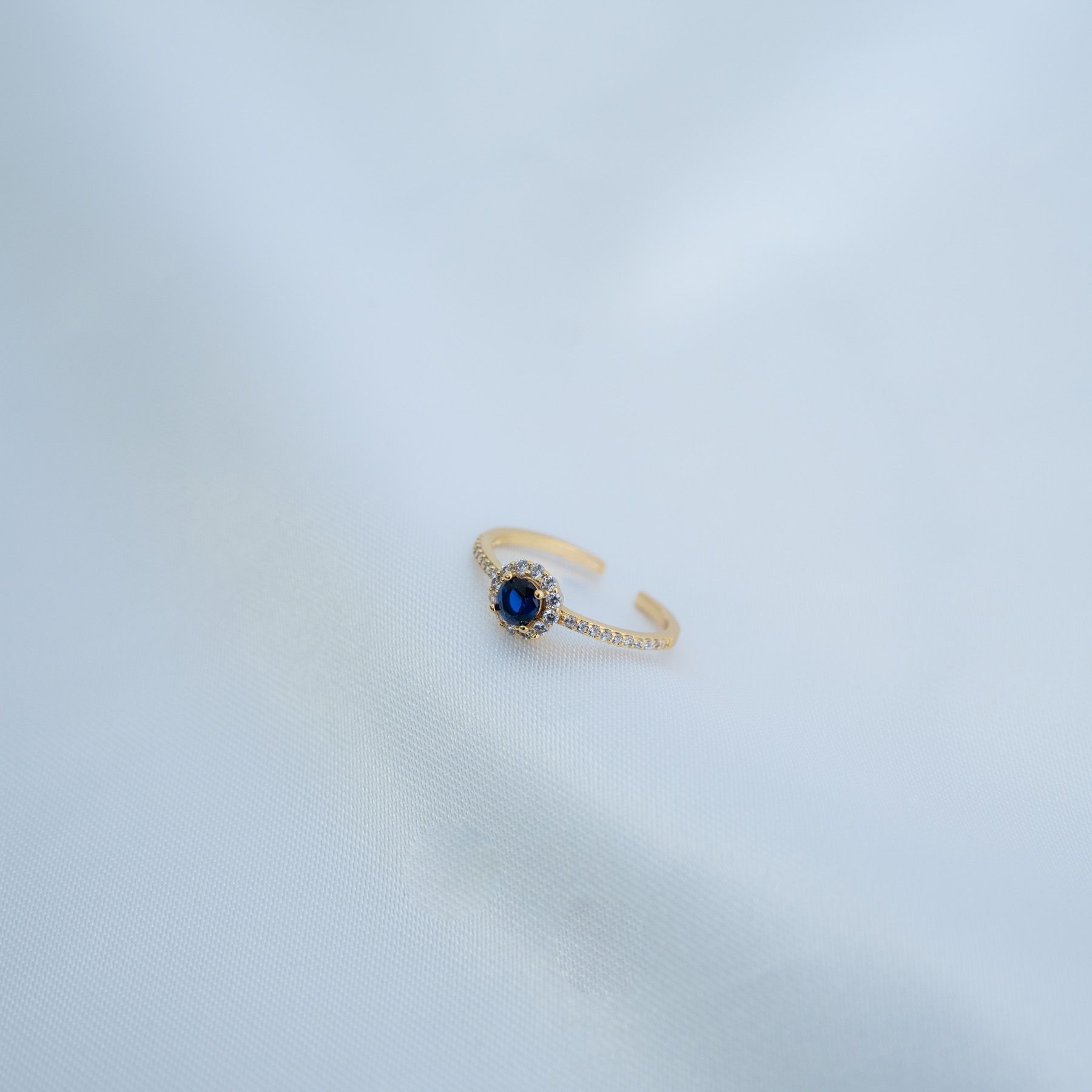 JOLENE RING - GOLD & BLUE ' - ' ΔΑΧΤΥΛΙΔΙΑ