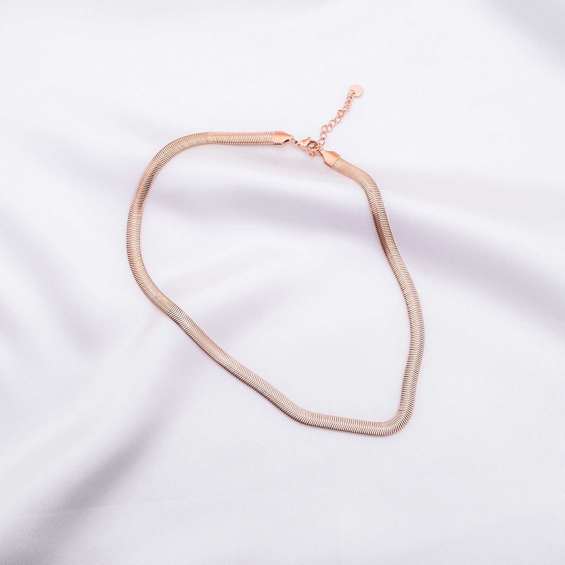 NAHLA CHAIN NECKLACE - ROSE GOLD