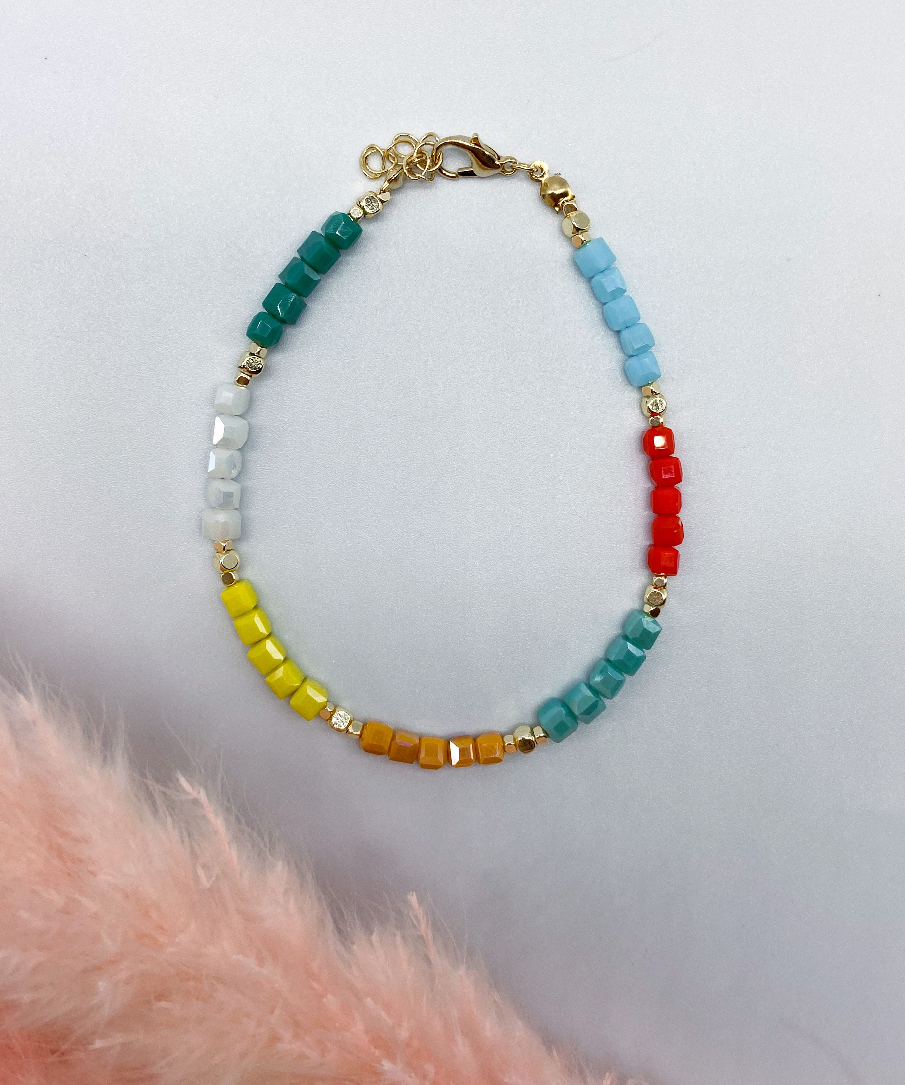 COCONUT PALM ANKLET - COLOURFUL  ' - ' ΠΟΔΙΟΥ