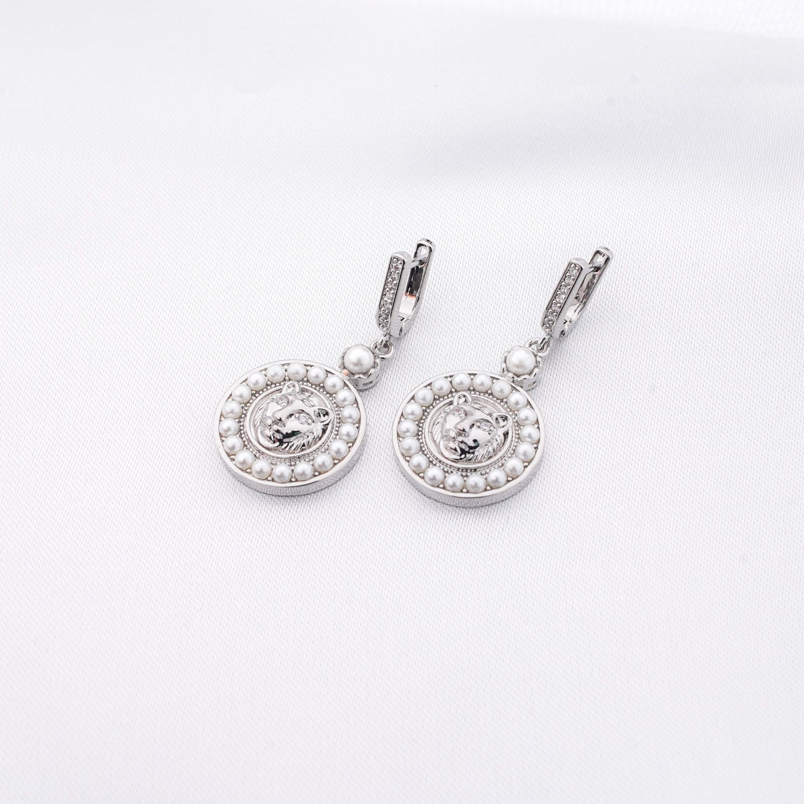 KING OF THE JUNGLE EARRINGS - SILVER ' - ' ΚΡΕΜΑΣΤΑ