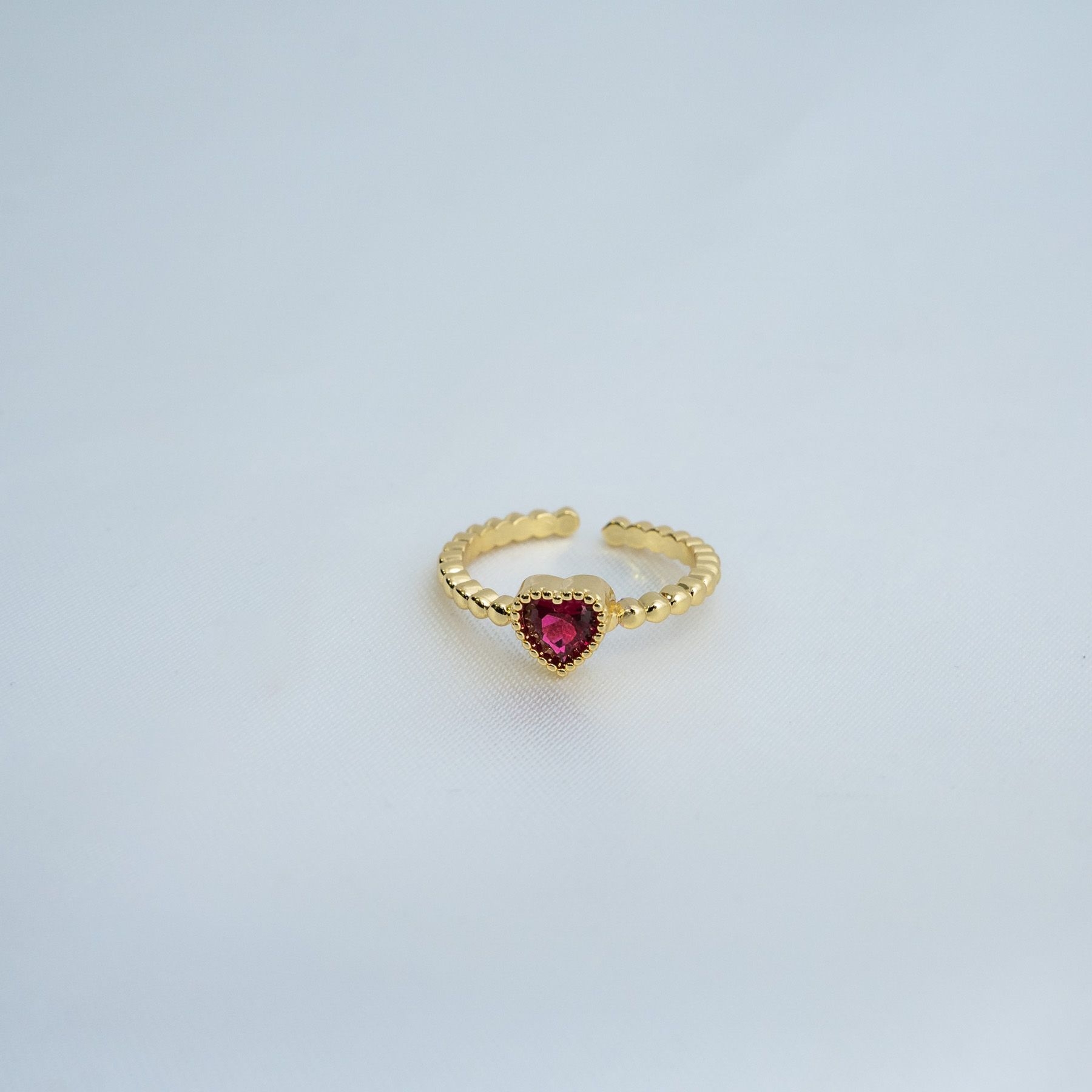 KISS ME RING - GOLD & RED ' - ' ΔΑΧΤΥΛΙΔΙΑ