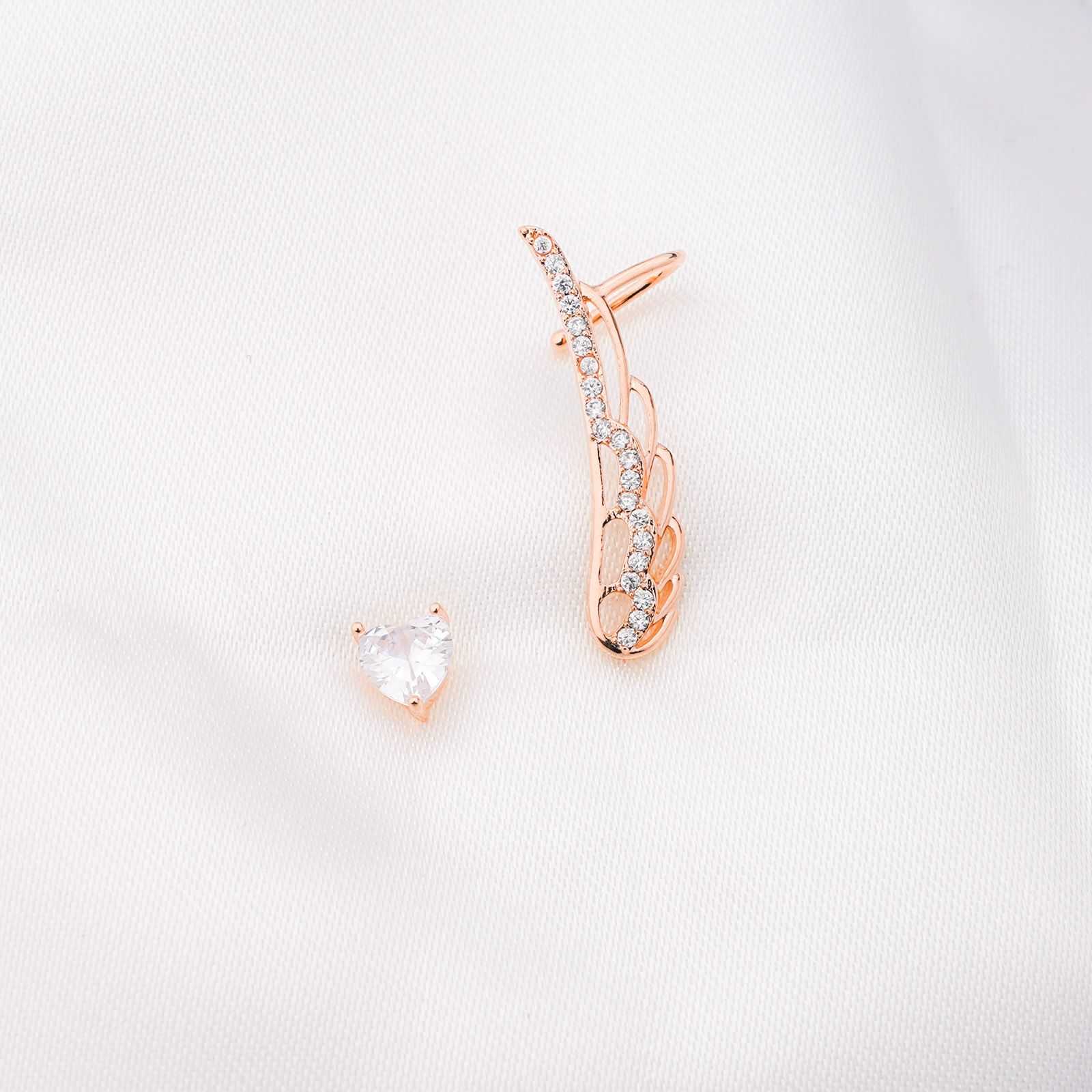 ANGELS  WINGS CLIMBER EARRING - ROSE GOLD