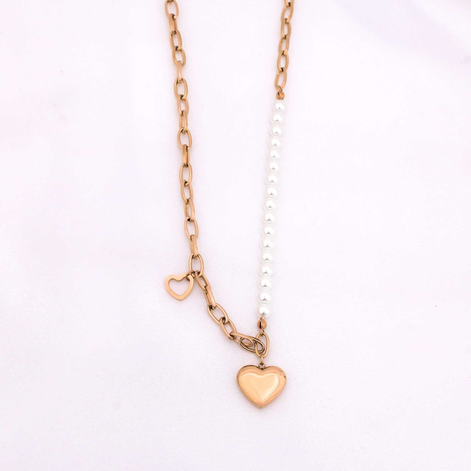 HEART AND SOUL NECKLACE - ROSE GOLD