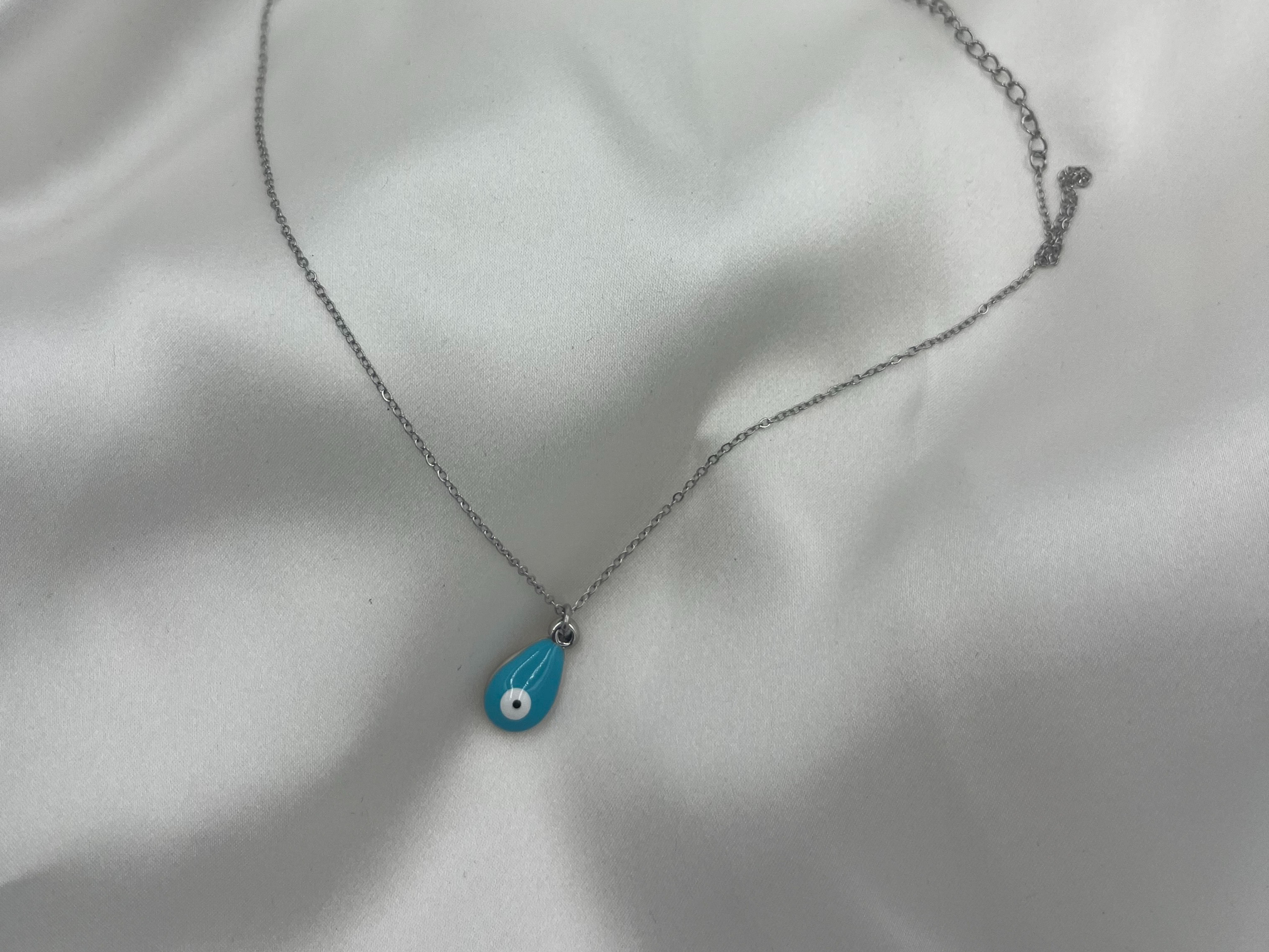 EVIL EYE SILVER NECKLACE ' - ' ΜΕΝΤΑΓΙΟΝ