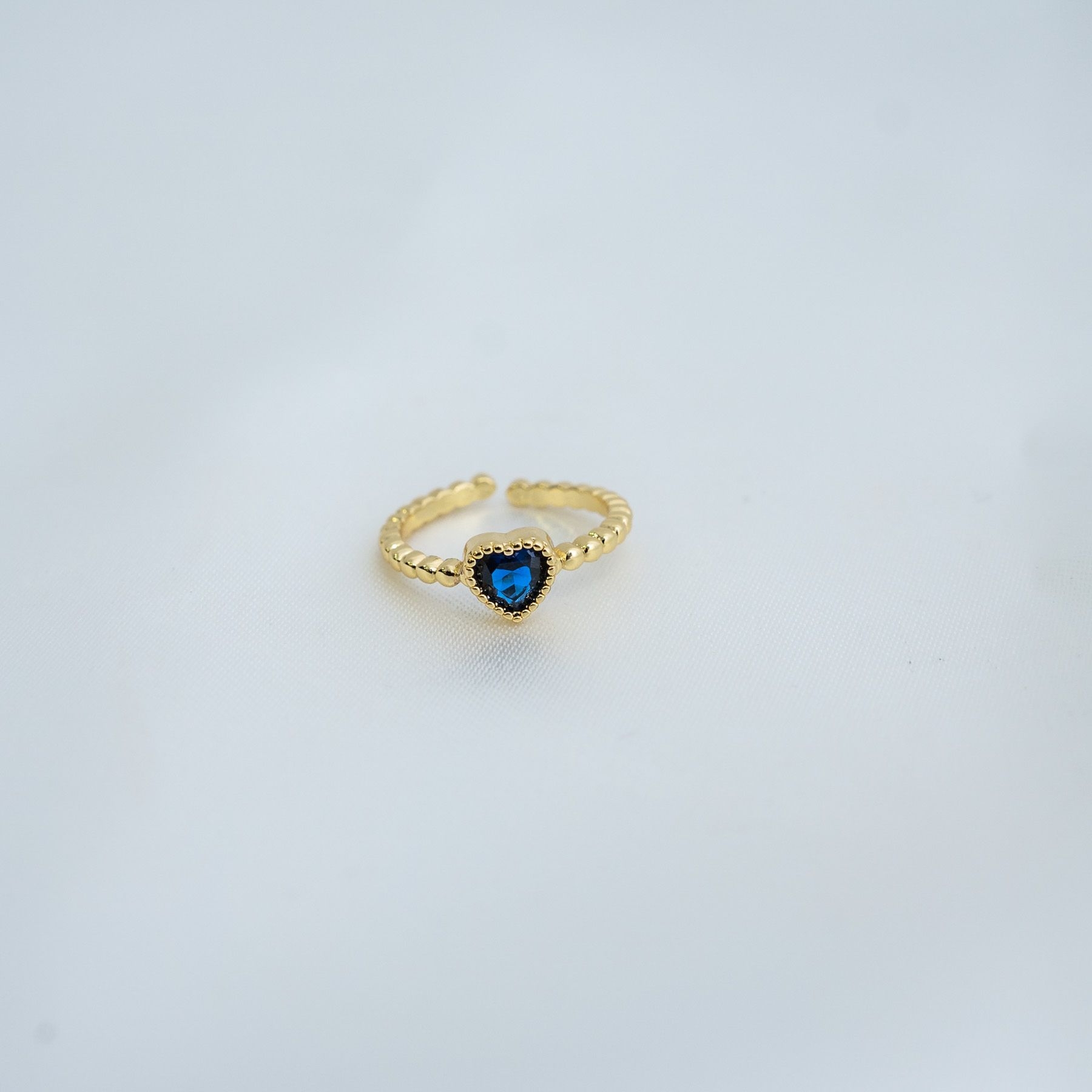 KISS ME RING - GOLD & BLUE ' - ' ΔΑΧΤΥΛΙΔΙΑ