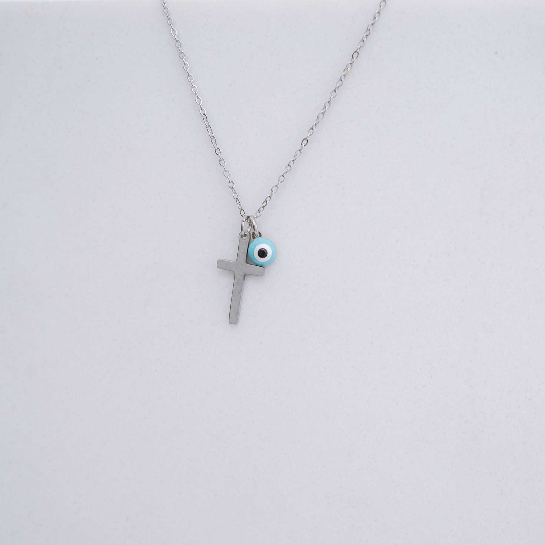 CROSS NECKLACE - SILVER