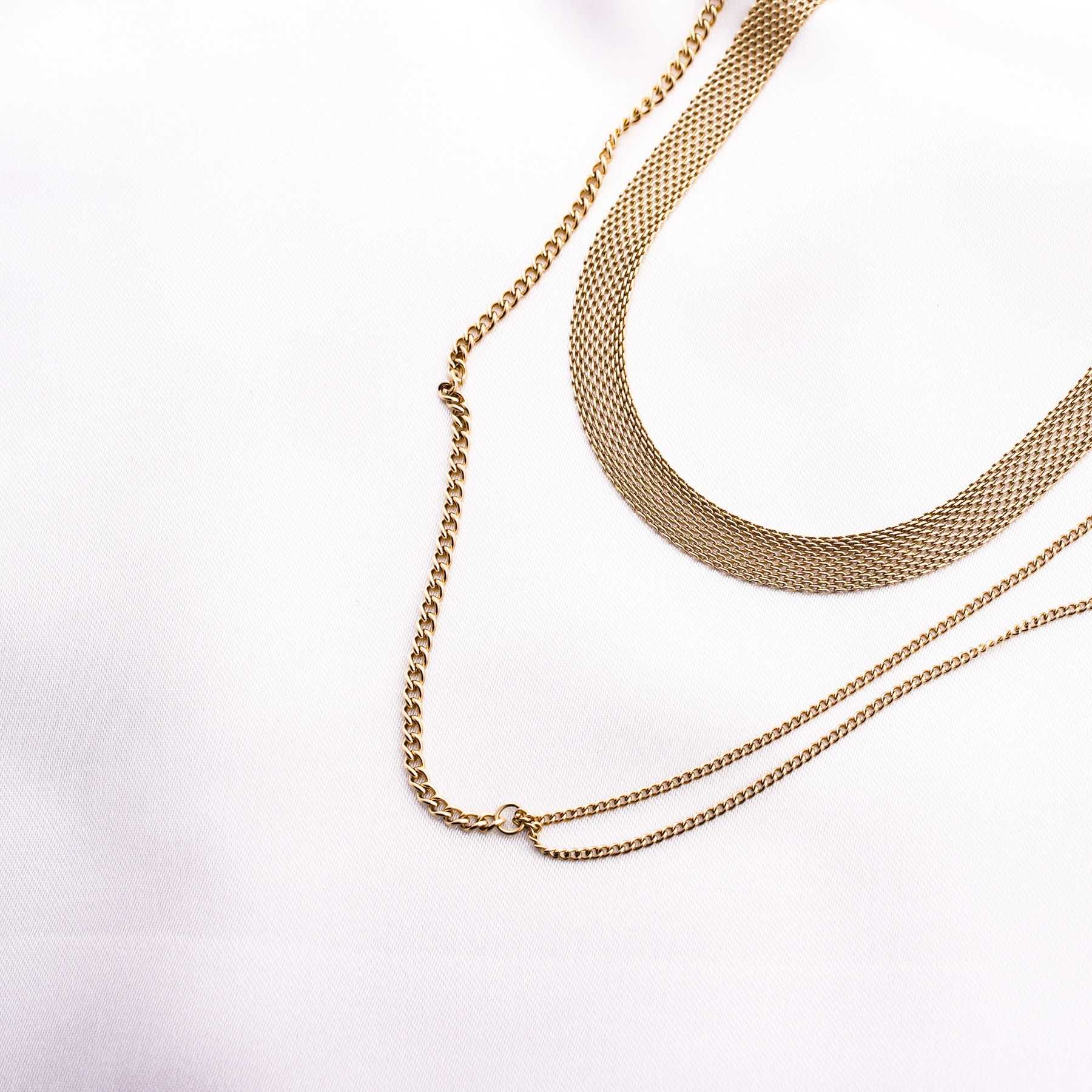 LEGACY CHOKER & DOUBLE NECKLACE - GOLD 