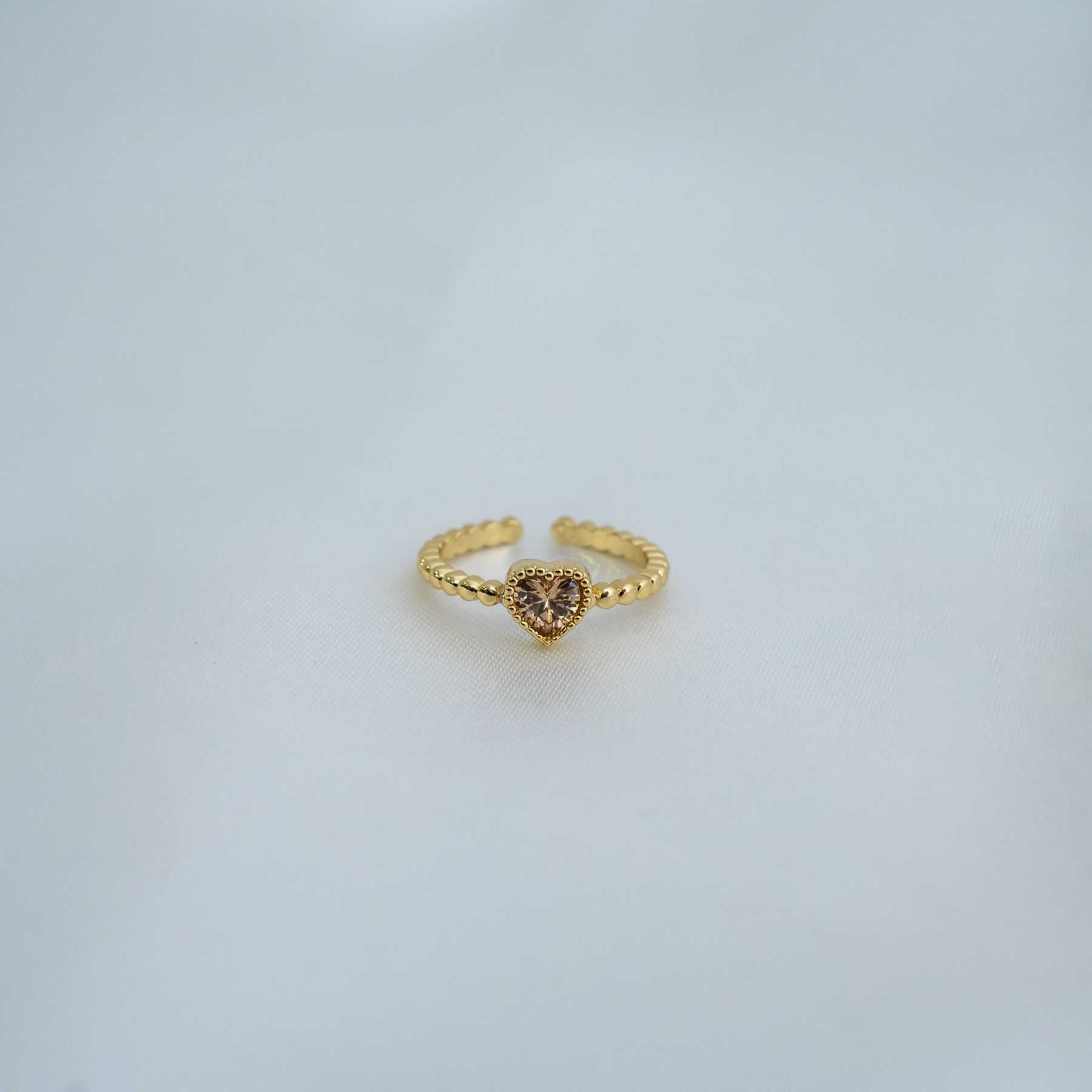 KISS ME RING - GOLD & BEIGE