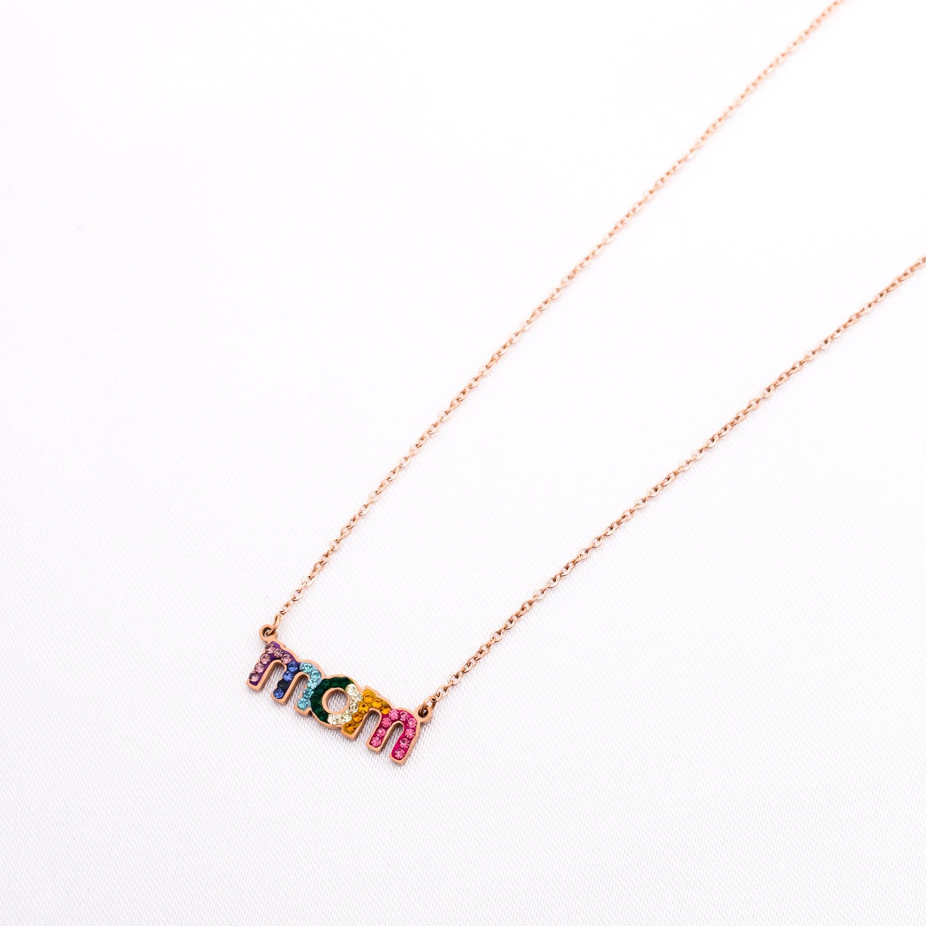 MOM NECKLACE - ROSE GOLD  ' - ' ΜΑΜΑ - ΝΟΝΑ
