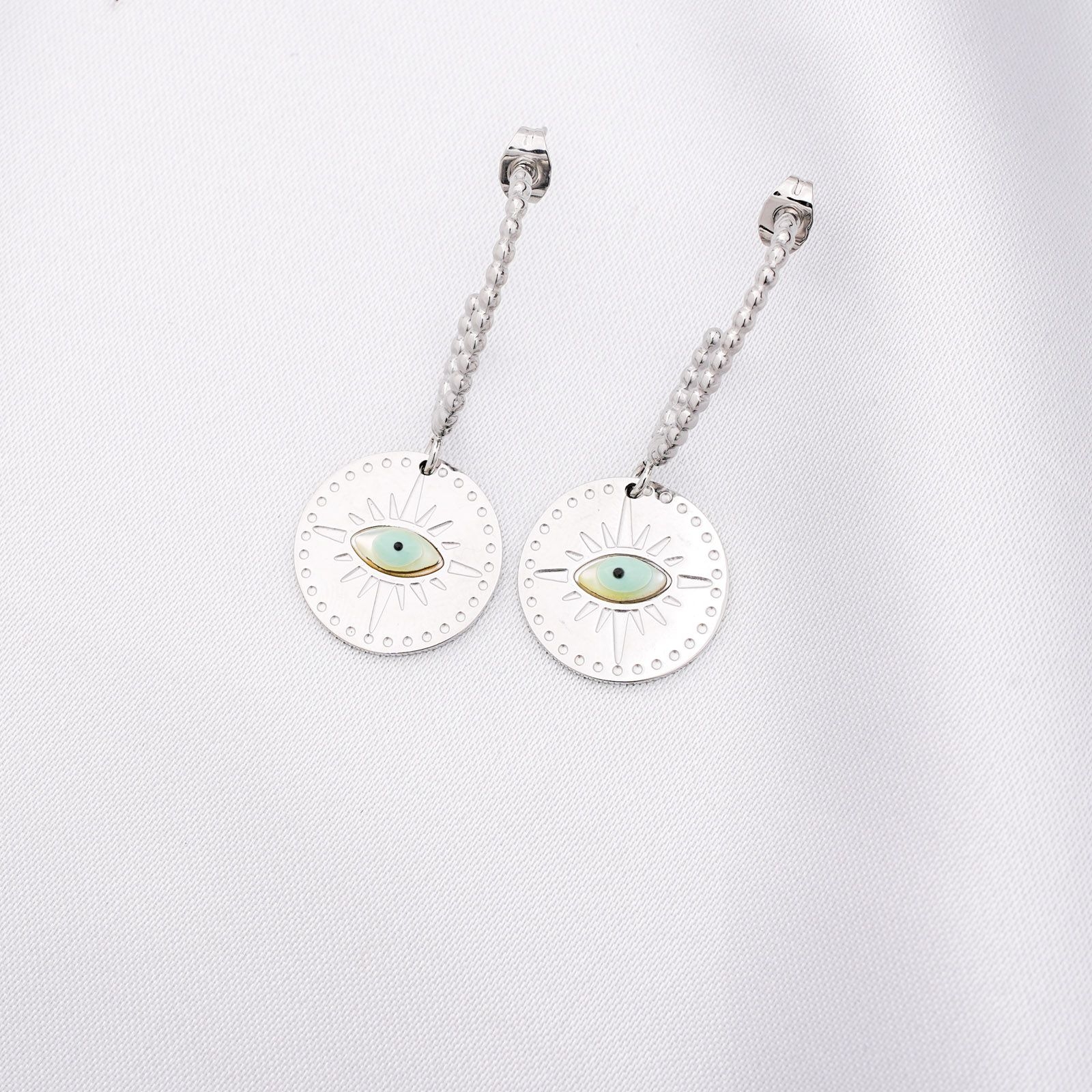 DIDEM EARRINGS - SILVER ' - ' ΚΡΕΜΑΣΤΑ