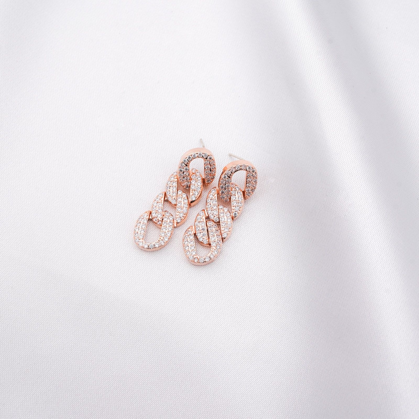 FELICITY EARRINGS - ROSE GOLD ' - ' ΚΡΕΜΑΣΤΑ