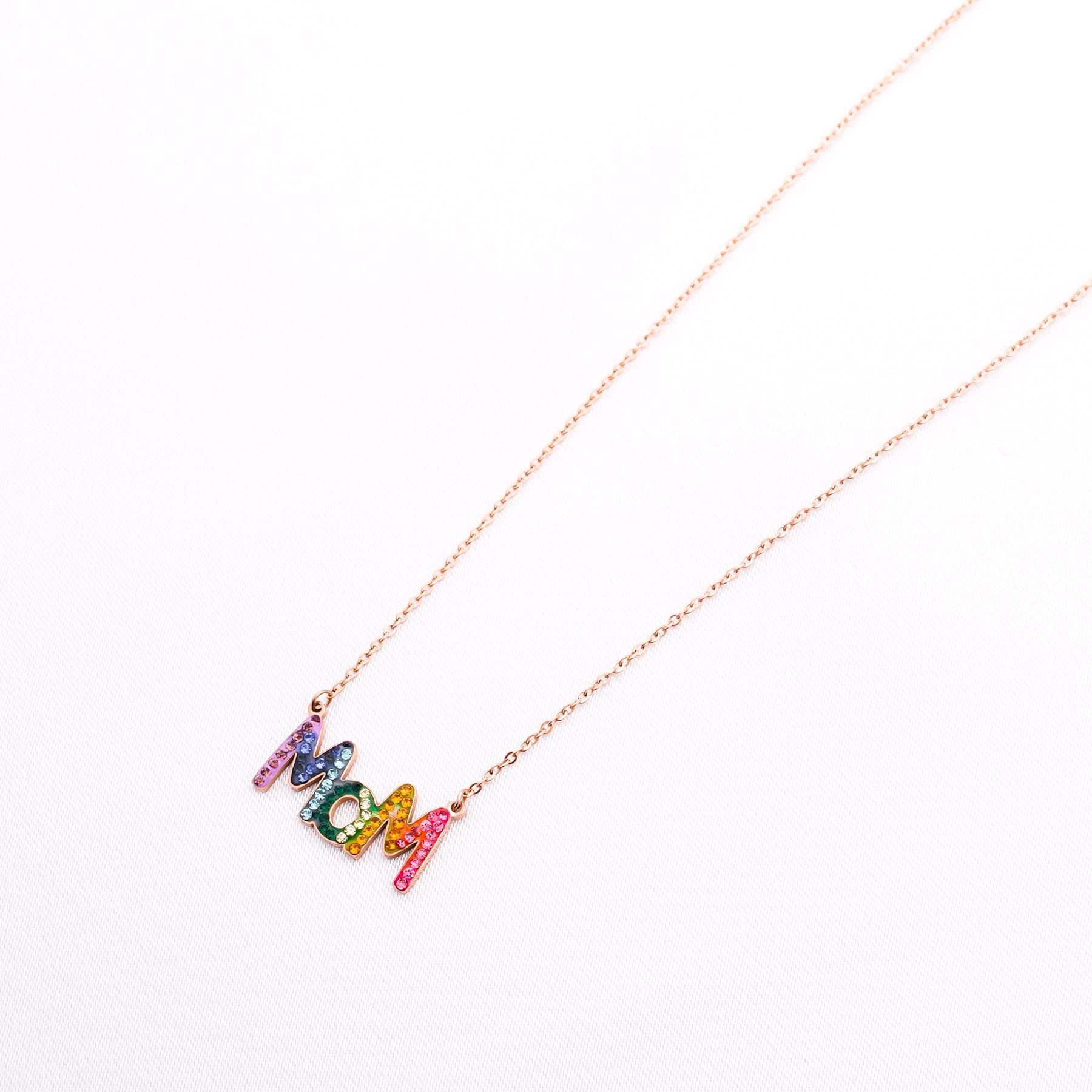 MOM NECKLACE - ROSE GOLD ' - ' ΜΑΜΑ - ΝΟΝΑ