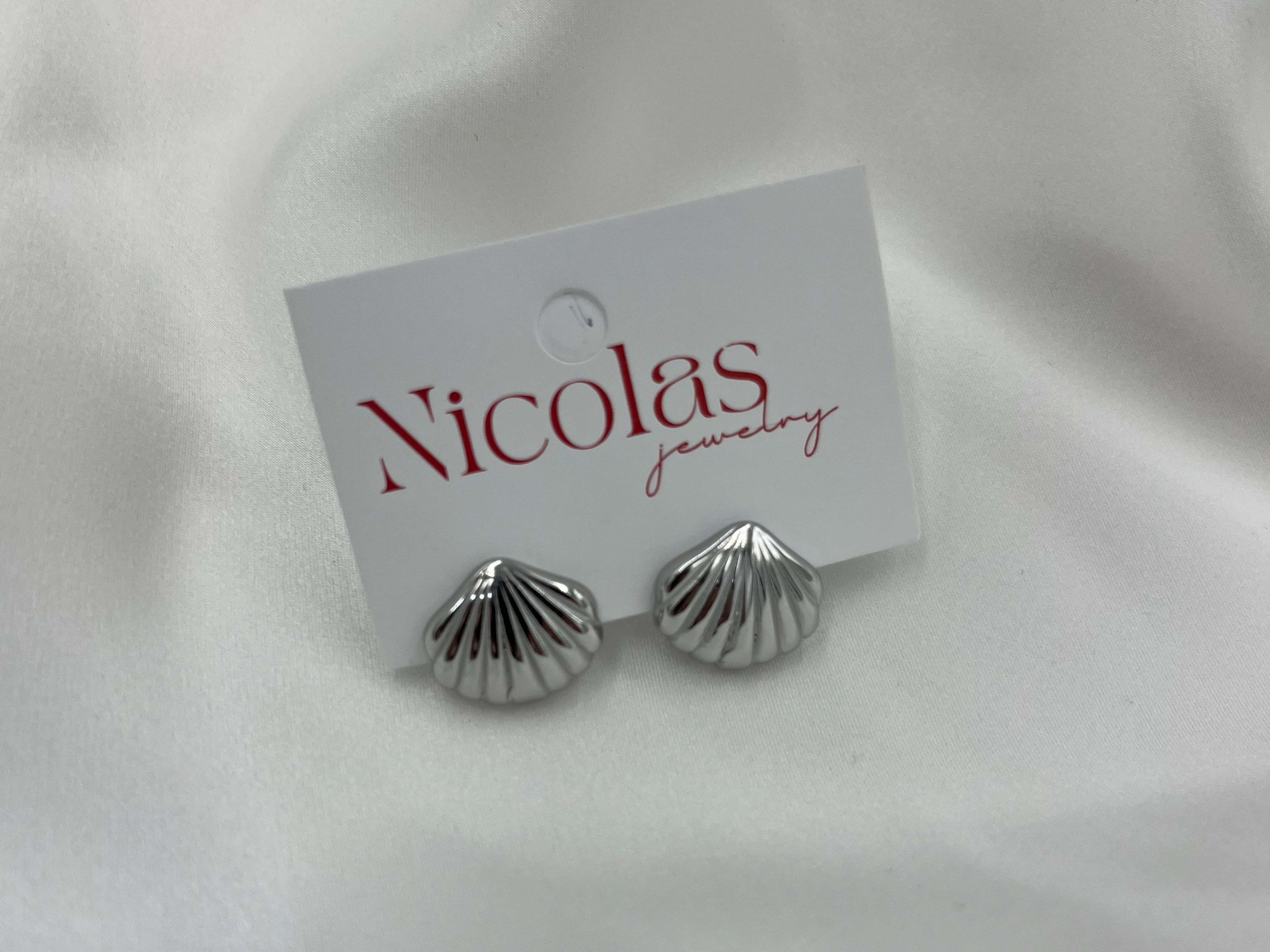 MINI SHELLS SILVER EARRINGS ' - ' ΚΡΕΜΑΣΤΑ