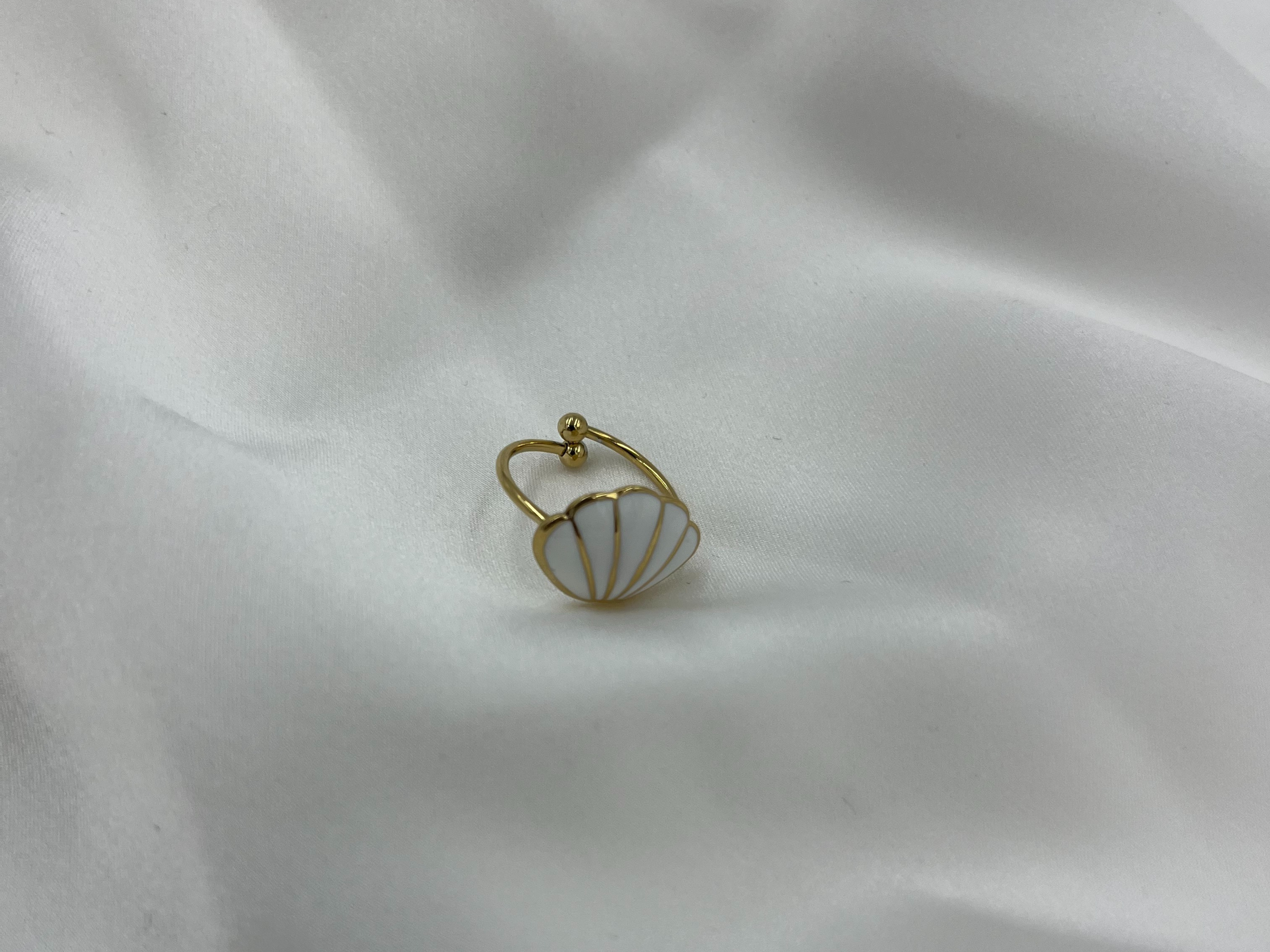 WHITE SHELL RING ' - ' ΔΑΧΤΥΛΙΔΙΑ