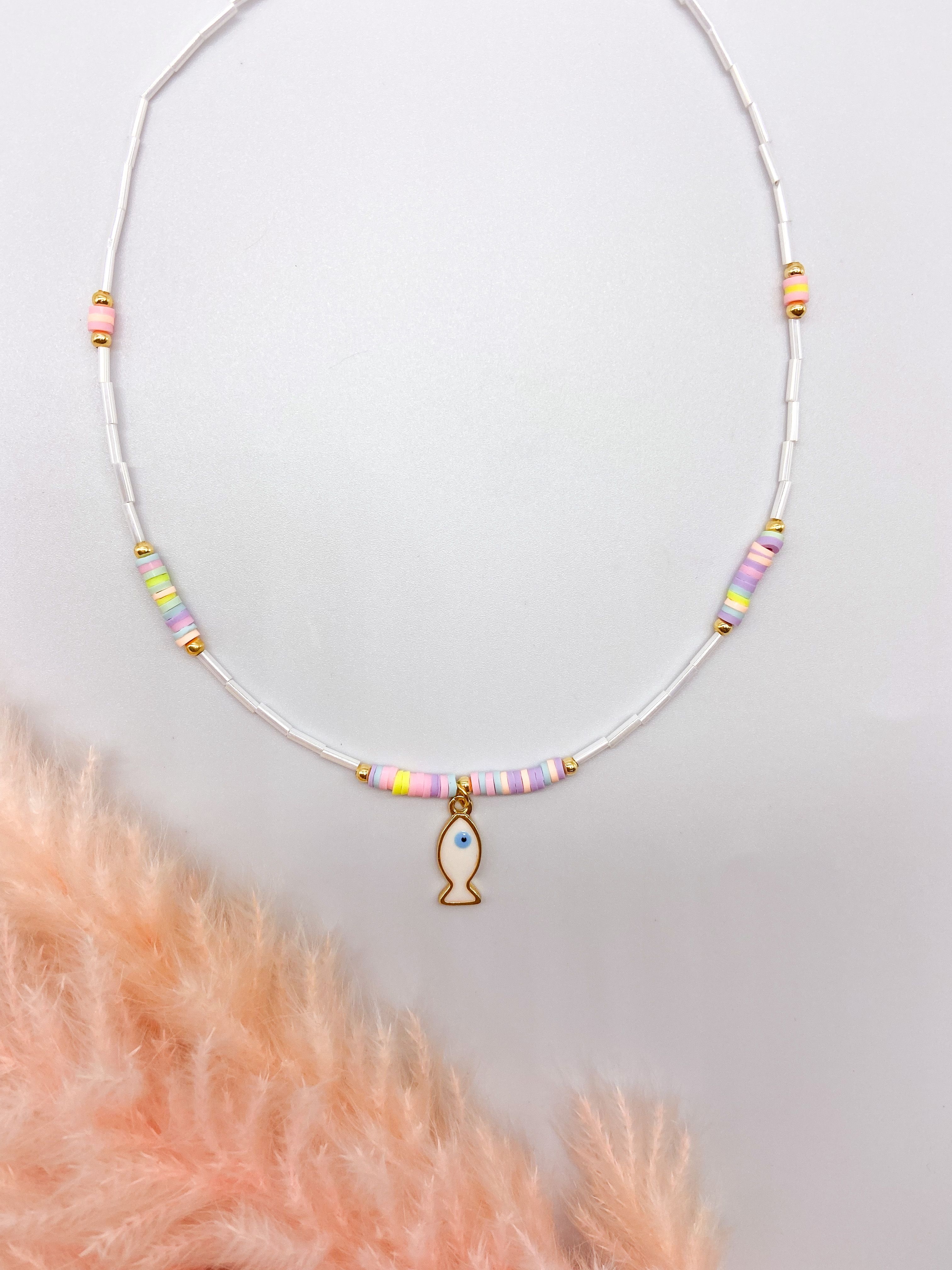 ARIEL NECKLACE - COLOURFUL  ' - ' ΜΕ ΧΑΝΤΡΕΣ